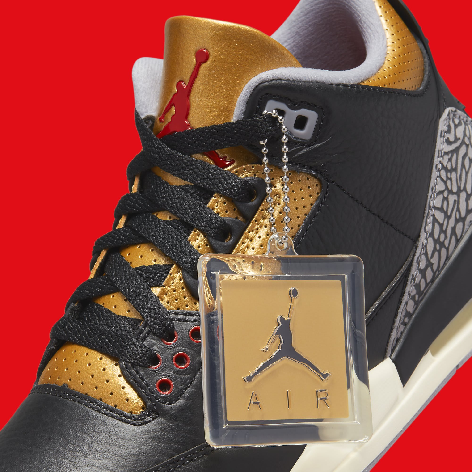 jordan 3 women's black and gold