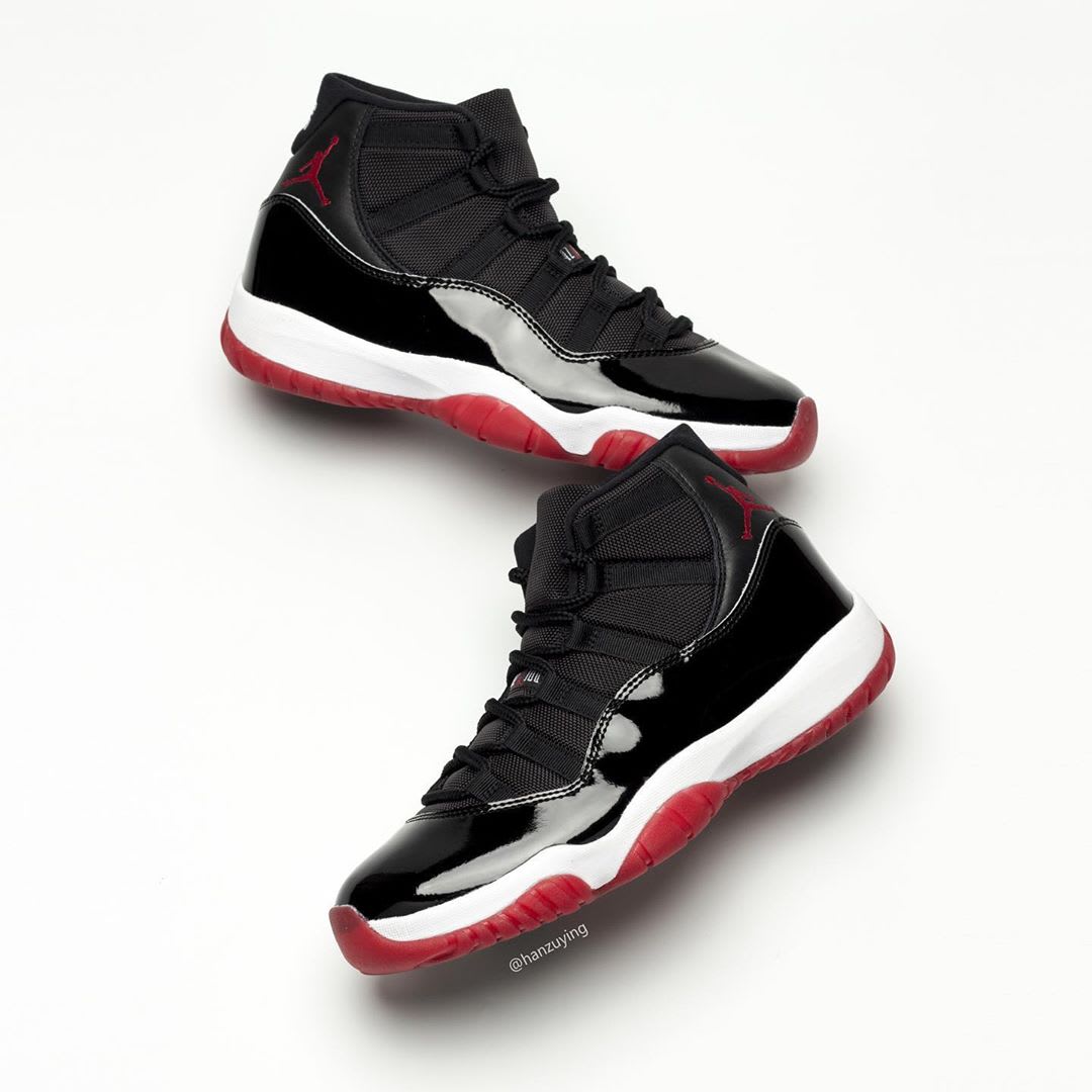 Air Jordan 11 XI Bred 2019 Release Date 378037-061 Left Right Lateral