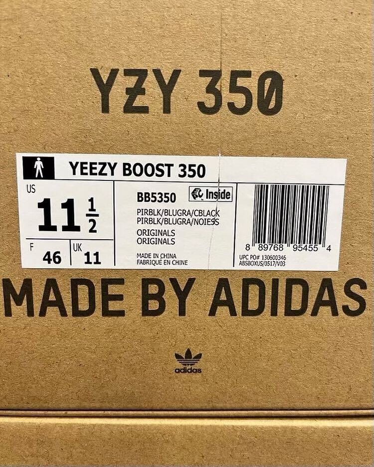 Adidas Yeezy Boost 350 'Pirate Black' 2023 Box