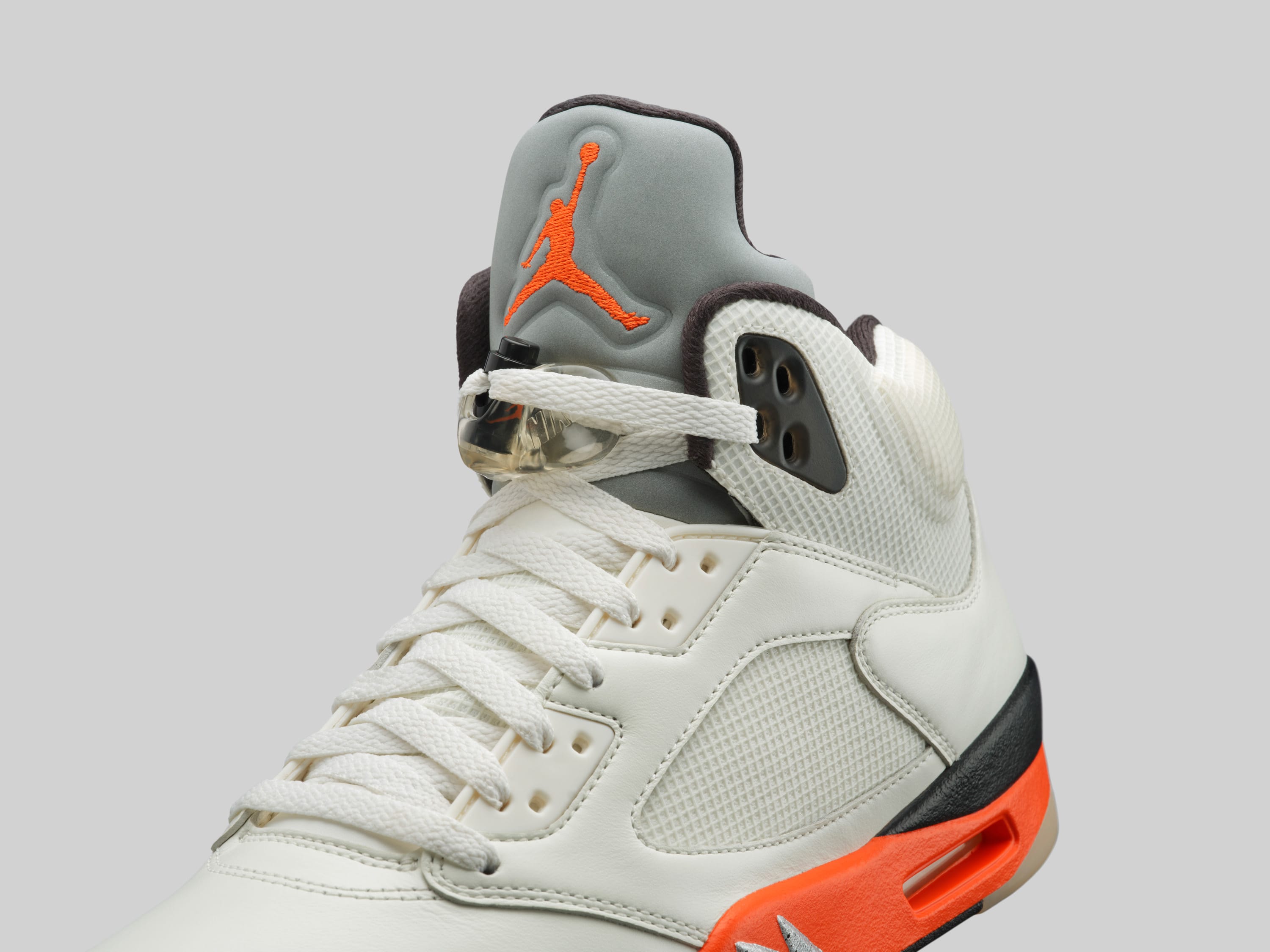 grey and orange jordan 5