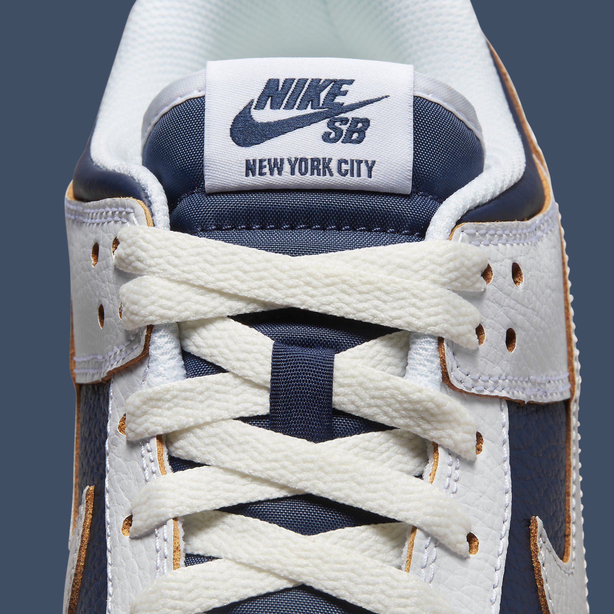 HUF x Nike SB Dunk Low 'New York City' FD8775 100 (Tongue)
