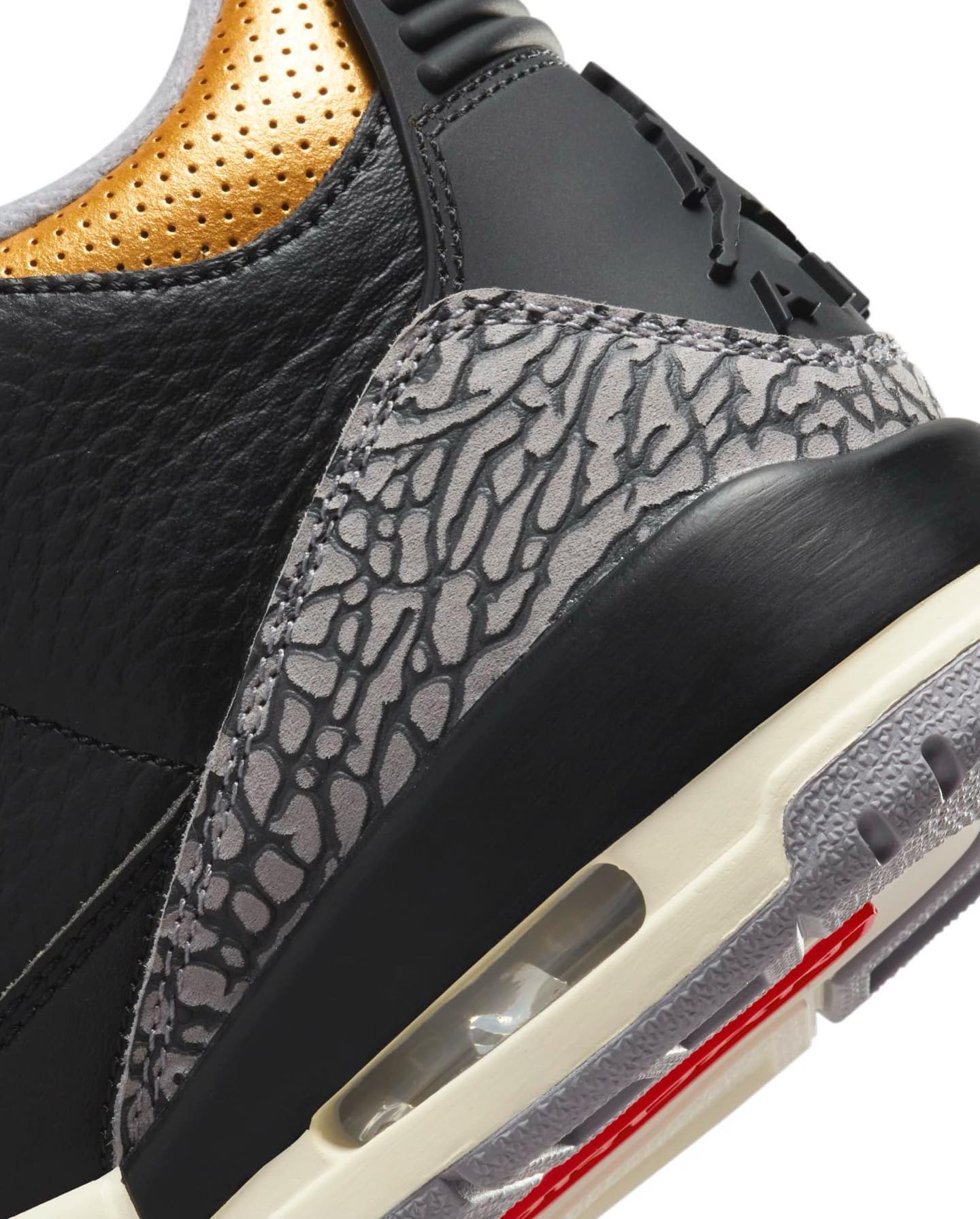 jordan 3 black gold
