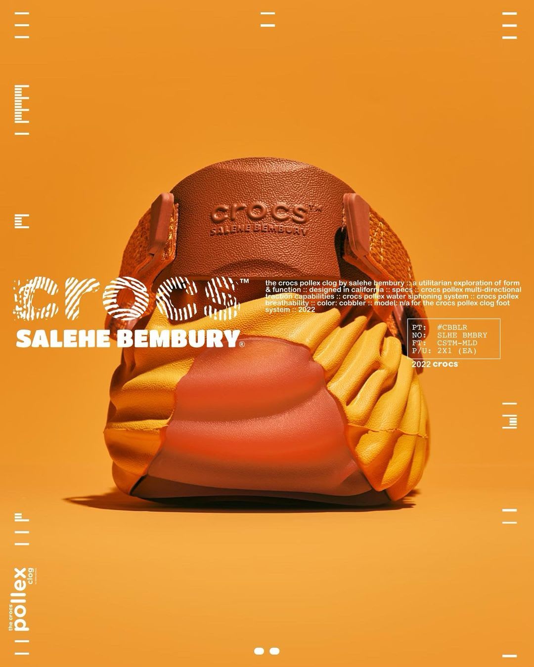 Salehe Bembury x Crocs Pollex Clog 'Cobbler' (Heel)