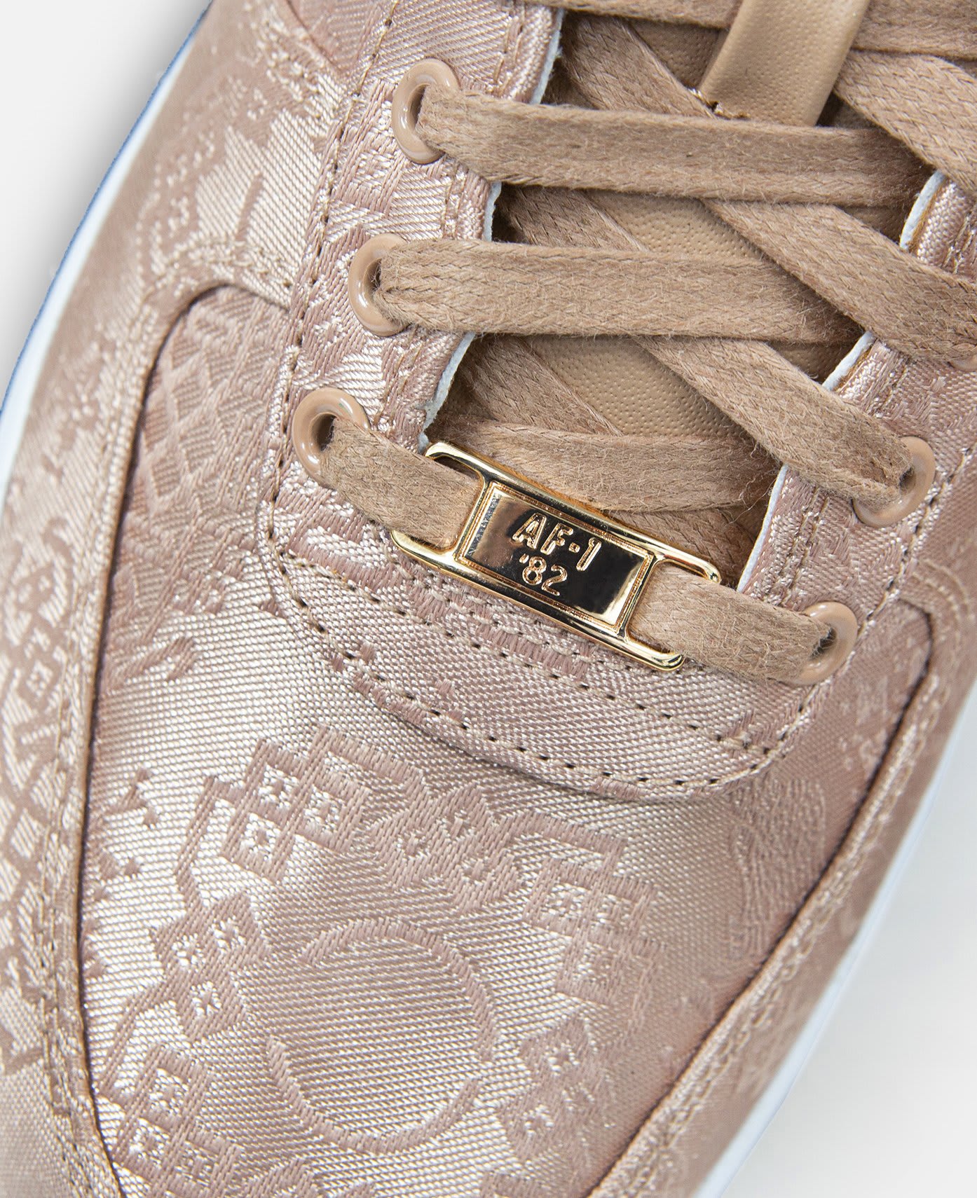 nike rose gold shoes air force 1