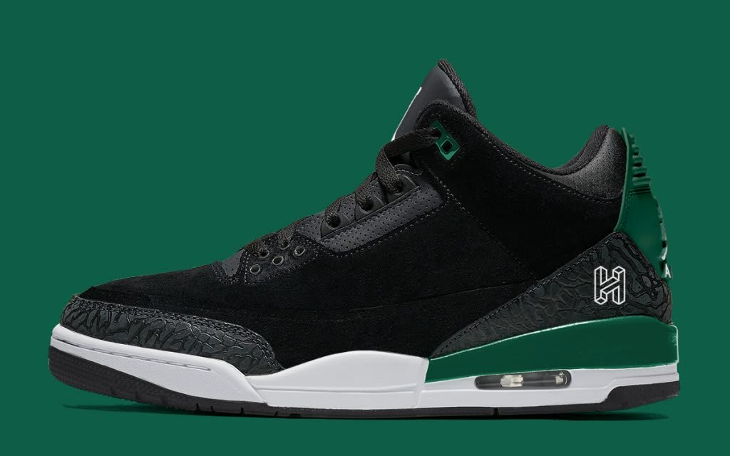 black and green air jordans