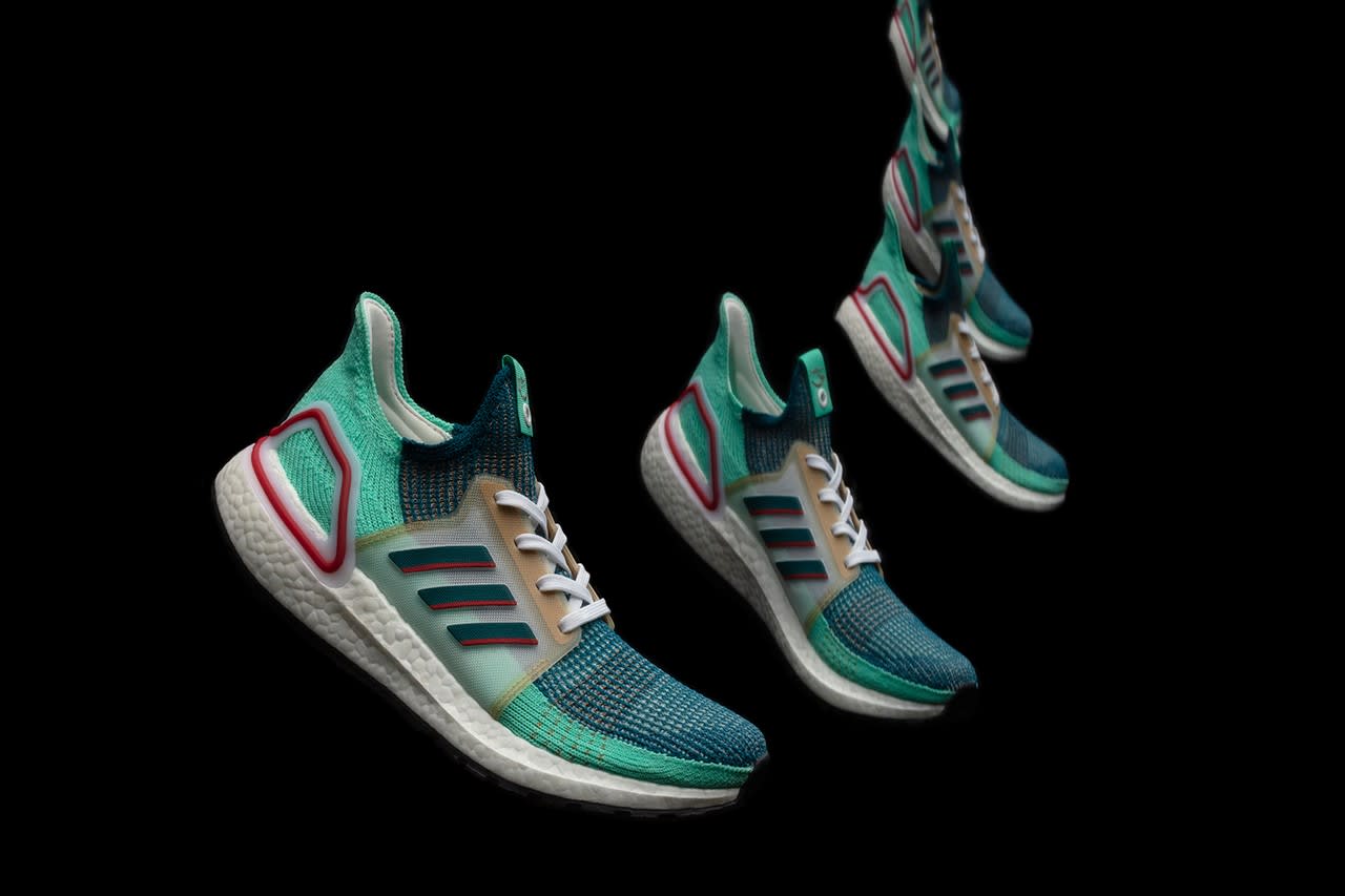 adidas ultra boost blue and green