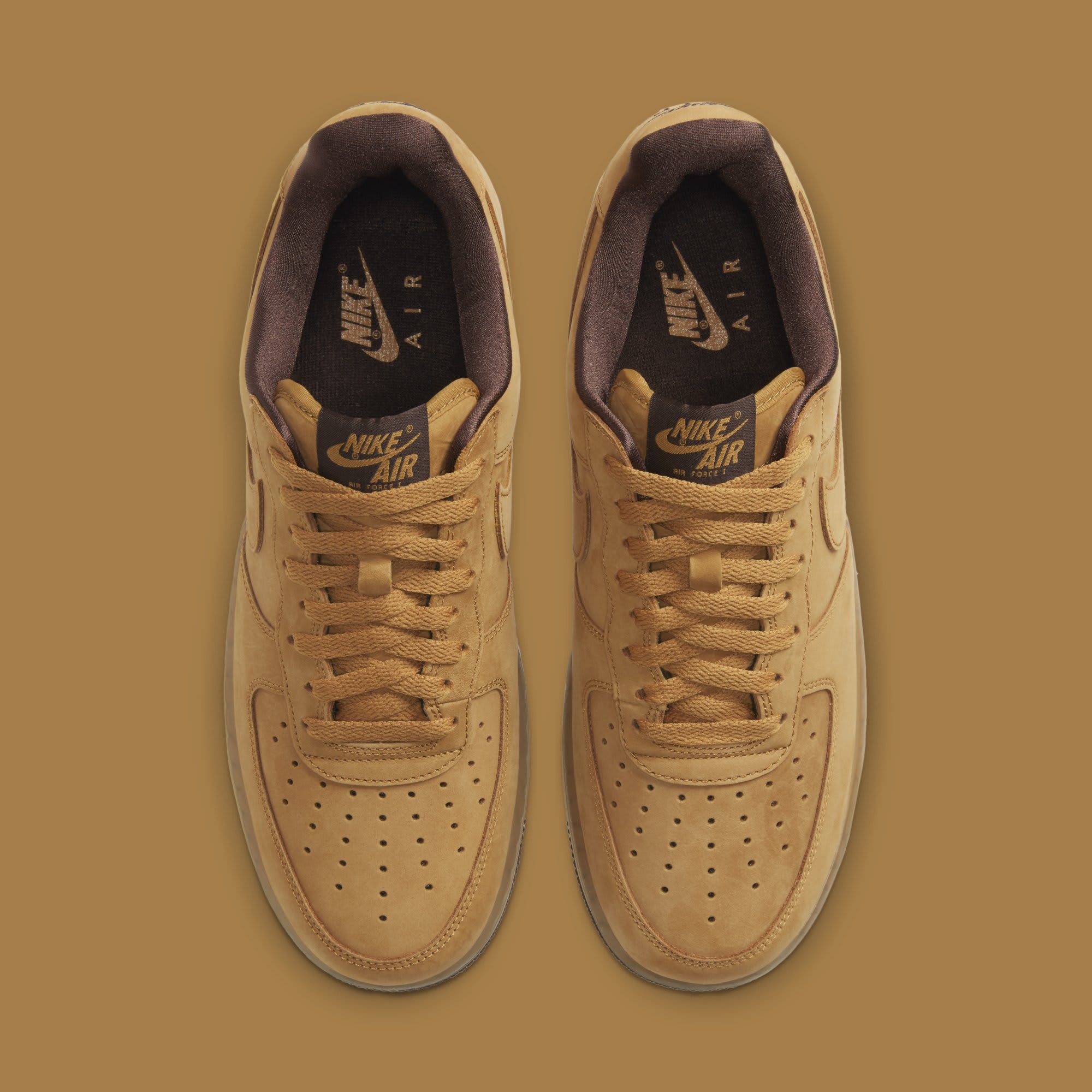 nike air force 1 low wheat mocha men stores