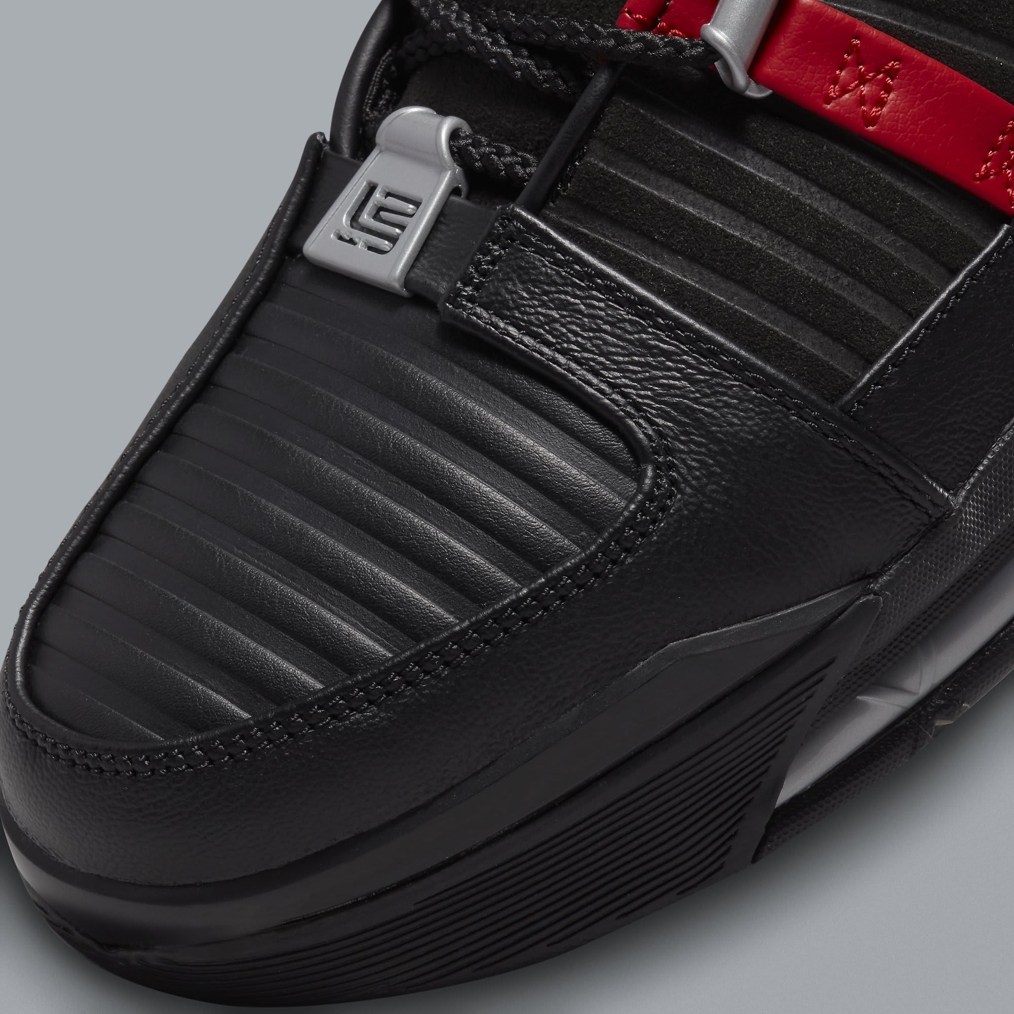 Nike LeBron 3 QS Black Red White Blue Release Date DO9354-001 Toe Detail