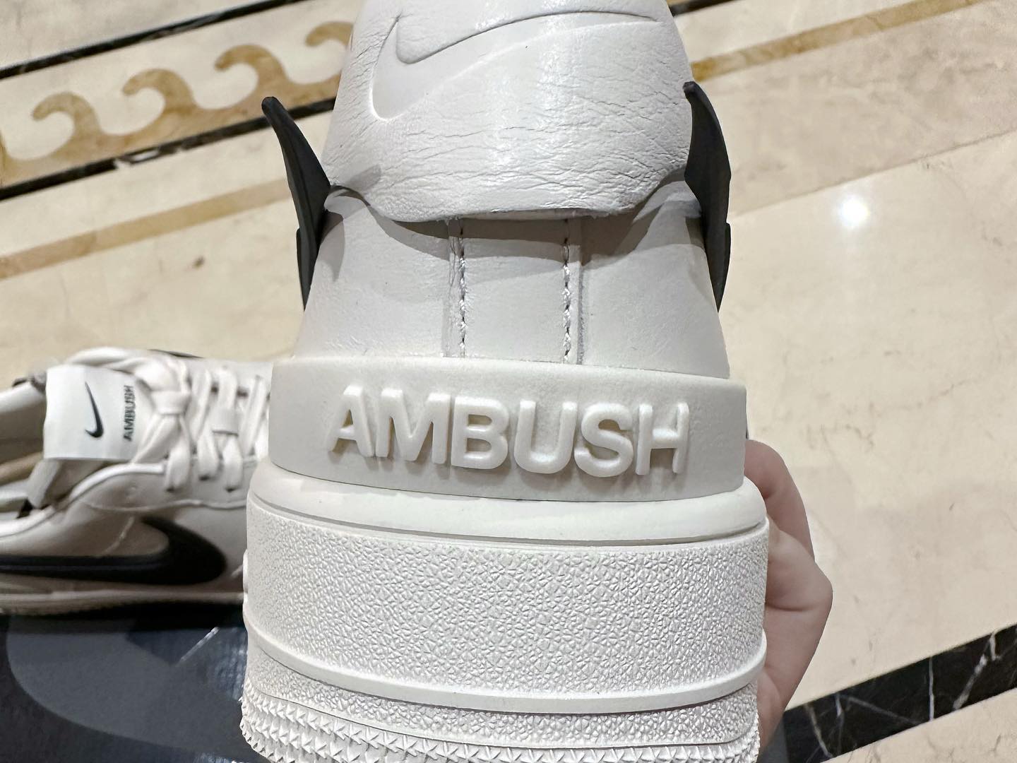 Ambush x Nike Air Force 1 Low 'White' Heel
