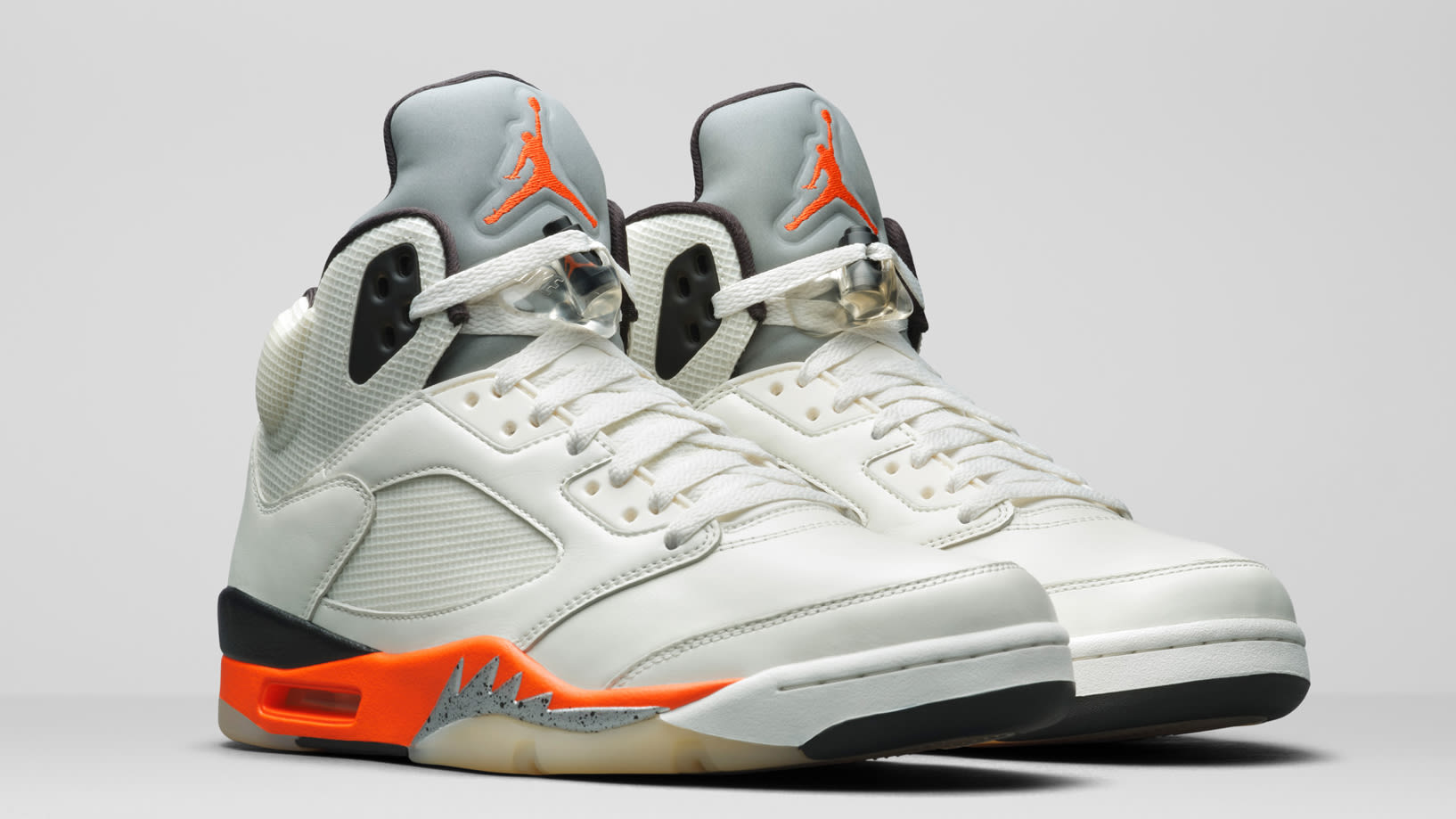 jordan 5 white and orange