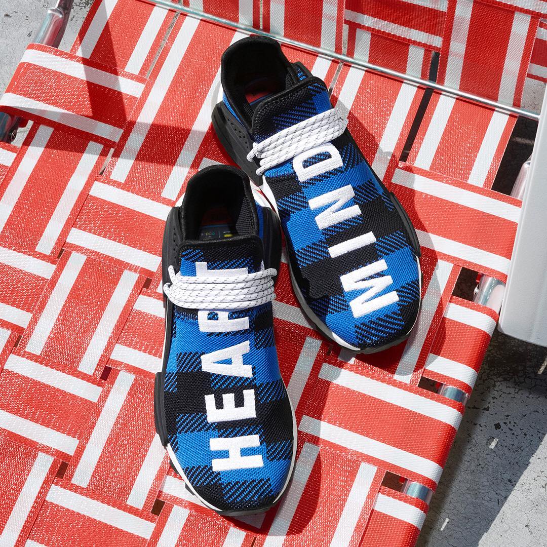 human race plaid blue