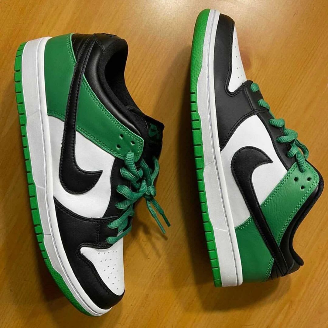 green nike sb dunk low