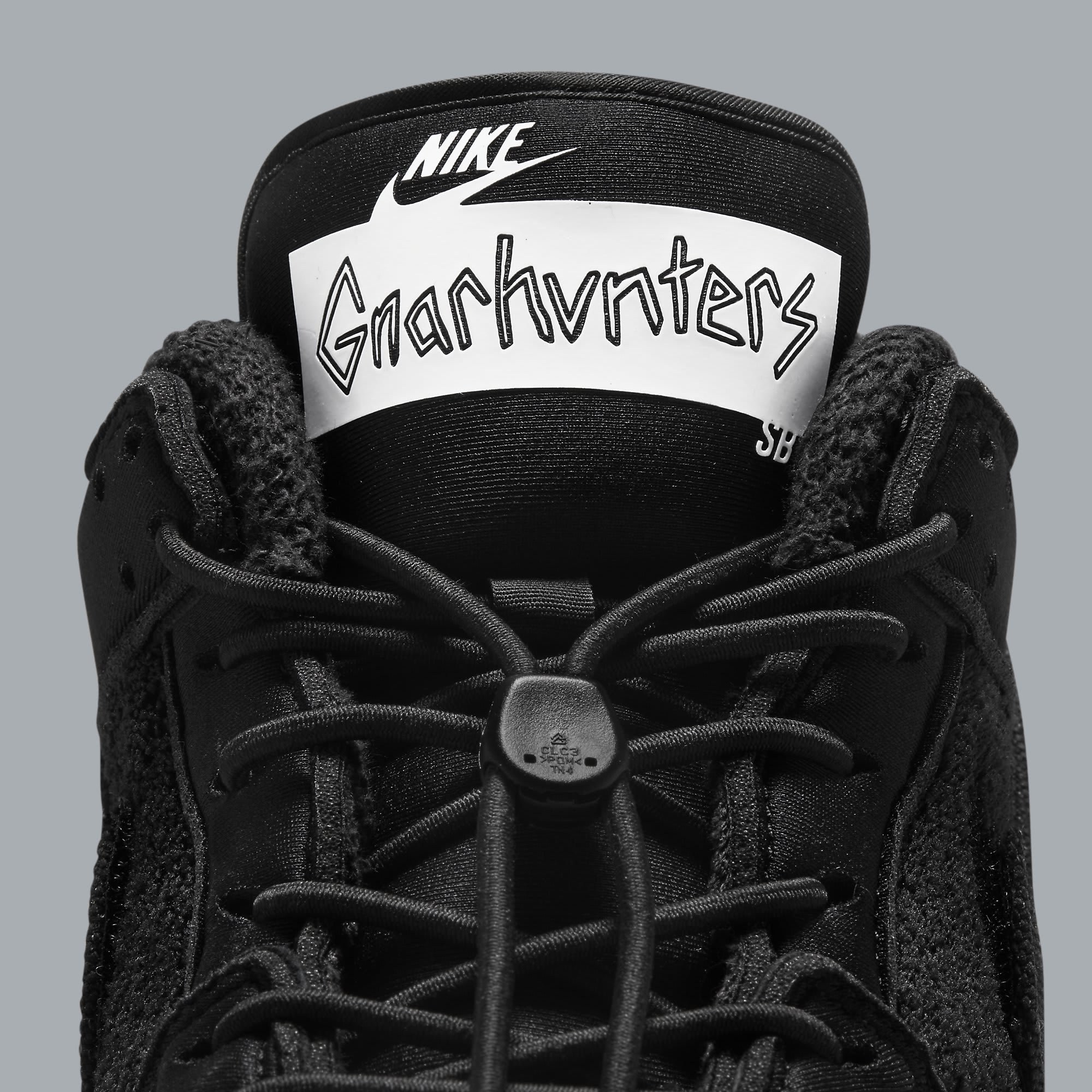 Gnarhunters x Nike SB Dunk Low Release Date DJ7756-010 Tongue Detail