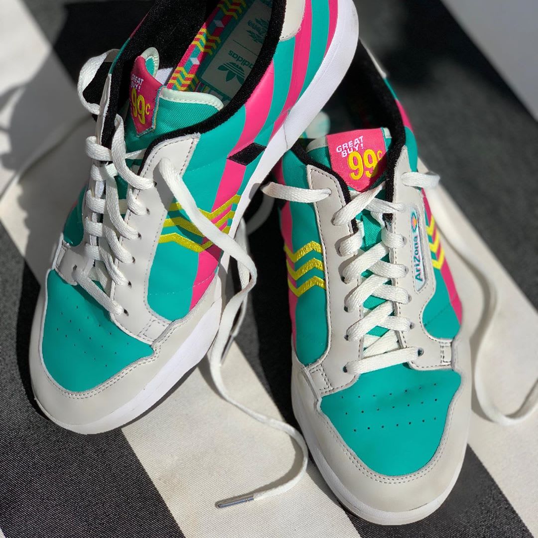 adidas originals continental 80s x arizona iced tea