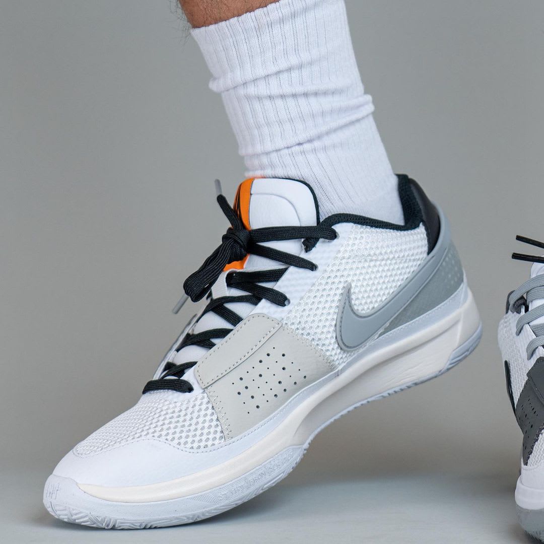 Nike Ja 1 Light Smoke Grey Release Date On-Foot Medial DR8785-100