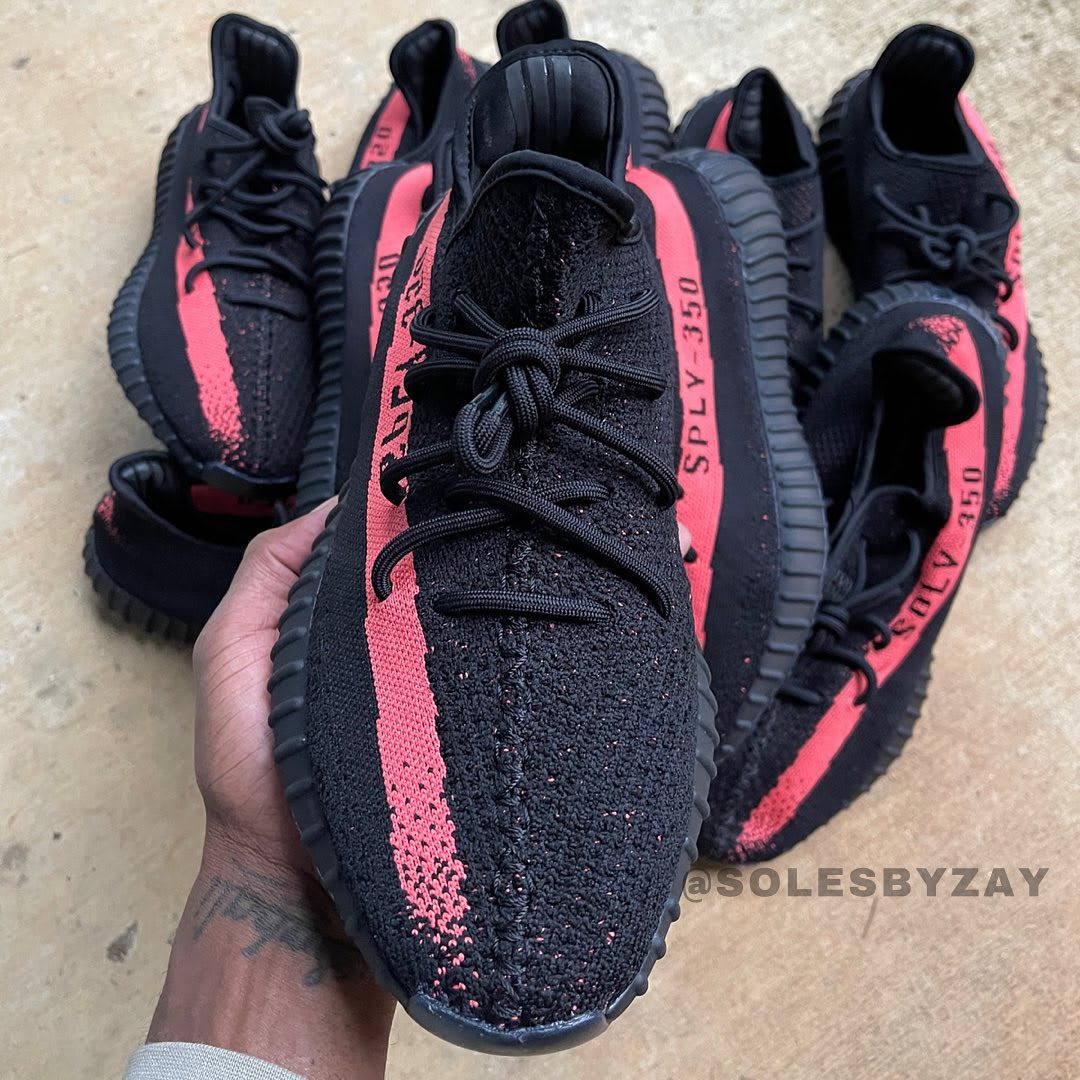 Adidas Yeezy Boost 350 V2 'Core Red/Core Black' BY9612 Front