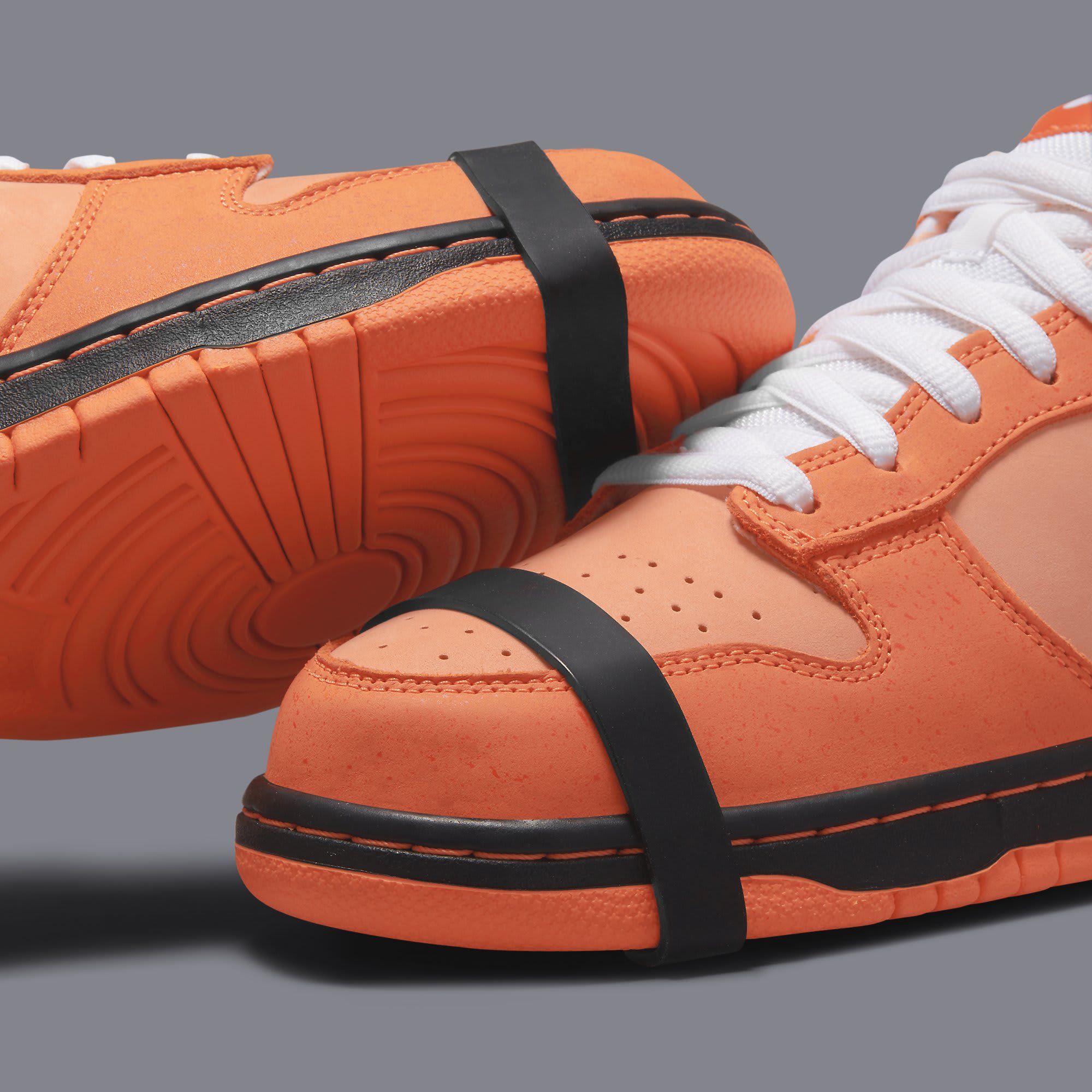 Concepts x Nike SB Dunk Low 'Orange Lobster' FD8776 800 Rubber Bands