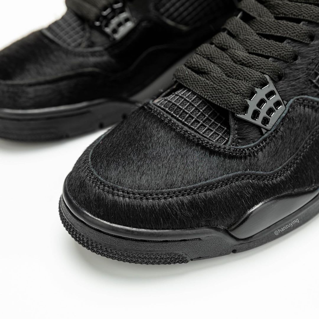 jordan 4 black cat pony hair