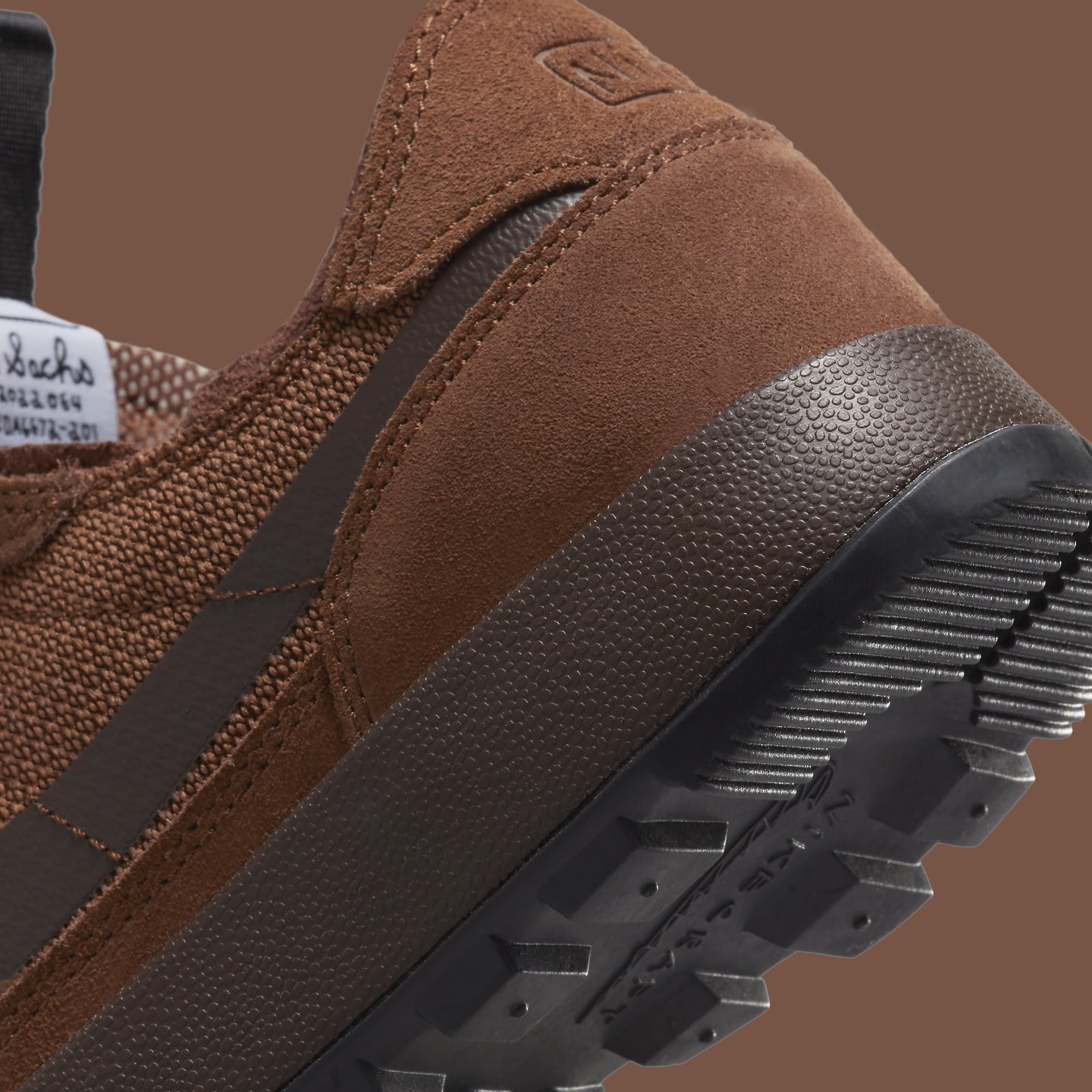 Tom Sachs x Nike General Purpose Shoe GPS Field Brown Release Date DA6671-201 Heel Detail