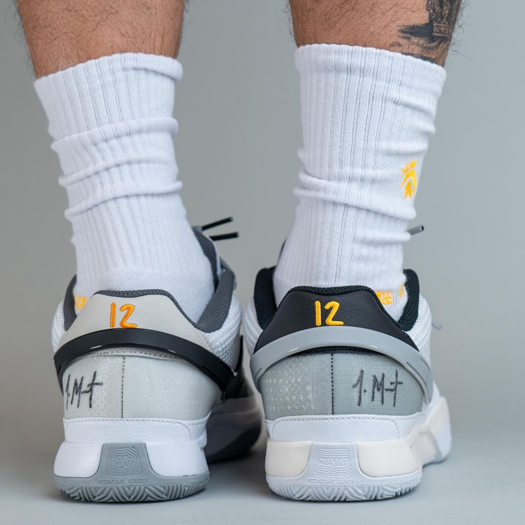 Nike Ja 1 Light Smoke Grey Release Date On-Foot Heel DR8785-100