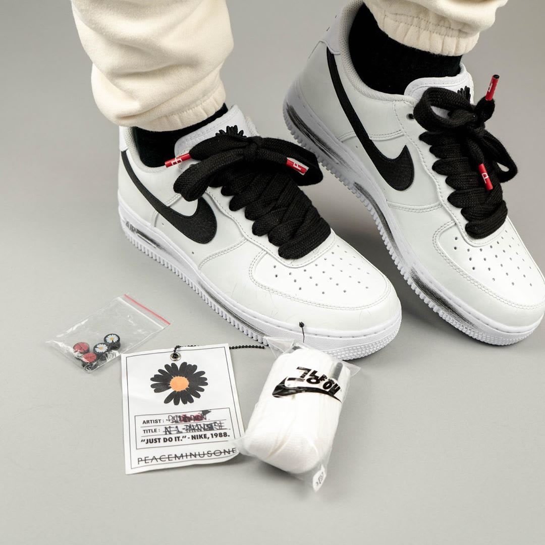 Peaceminusone x Nike Air Force 1 Low White/Black Release Date ...