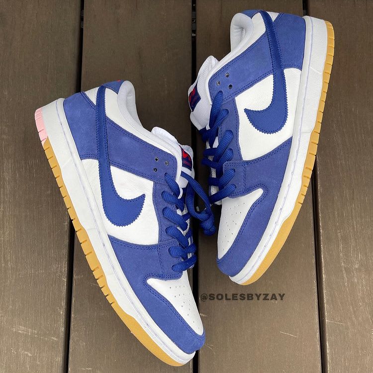 Nike SB Dunk Low Dodgers Release Date Pair