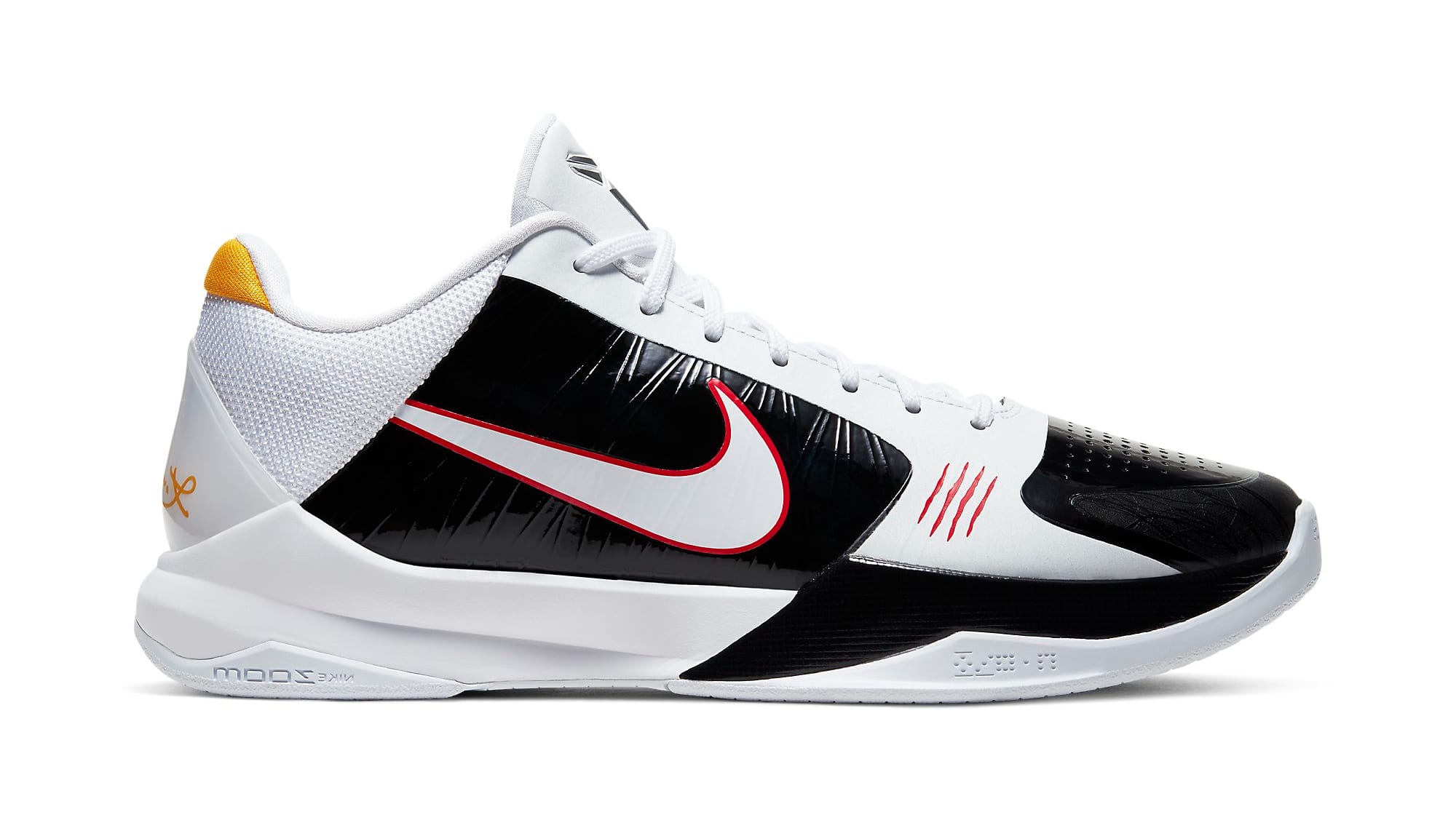 kobe 5 white and red