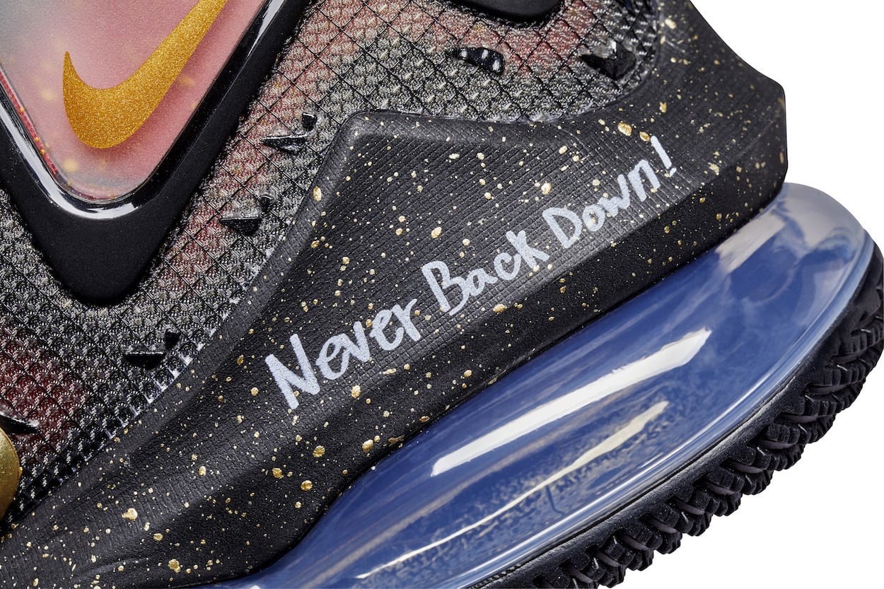 Nike LeBron XIX 19 Doernbecher 2022 Release Date Heel