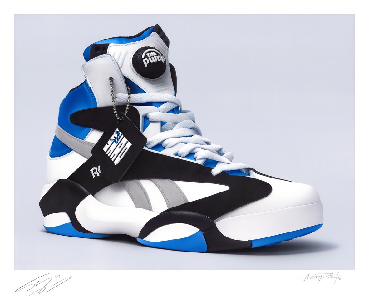 Shaquille O'Neal Adam Port 'Art of the Sole' Series Reebok Pump Shaq ...