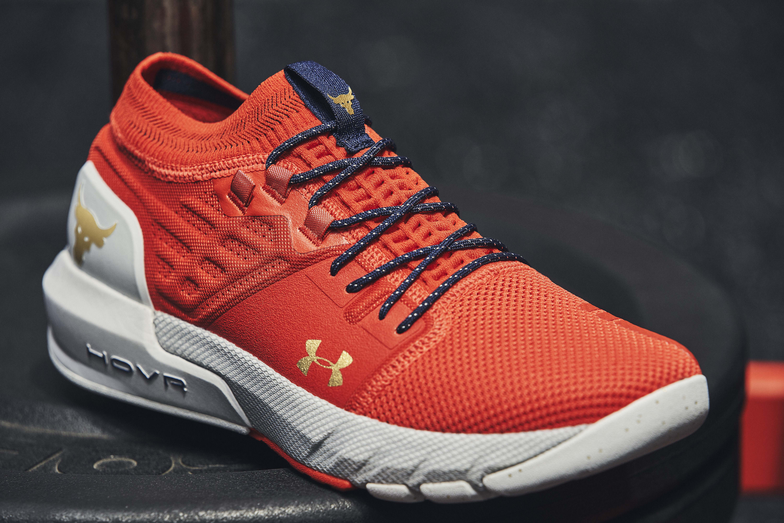 bright orange under armour shoes