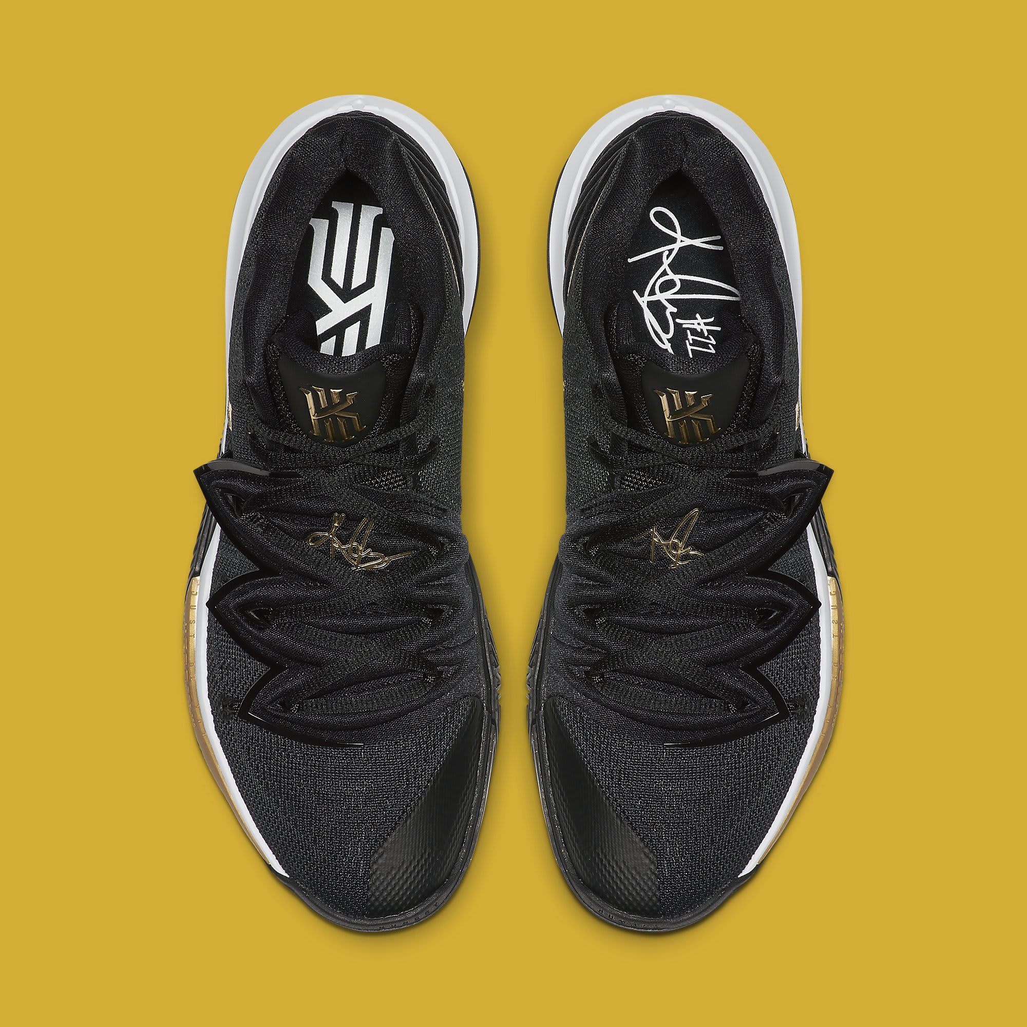 nike kyrie 5 black gold