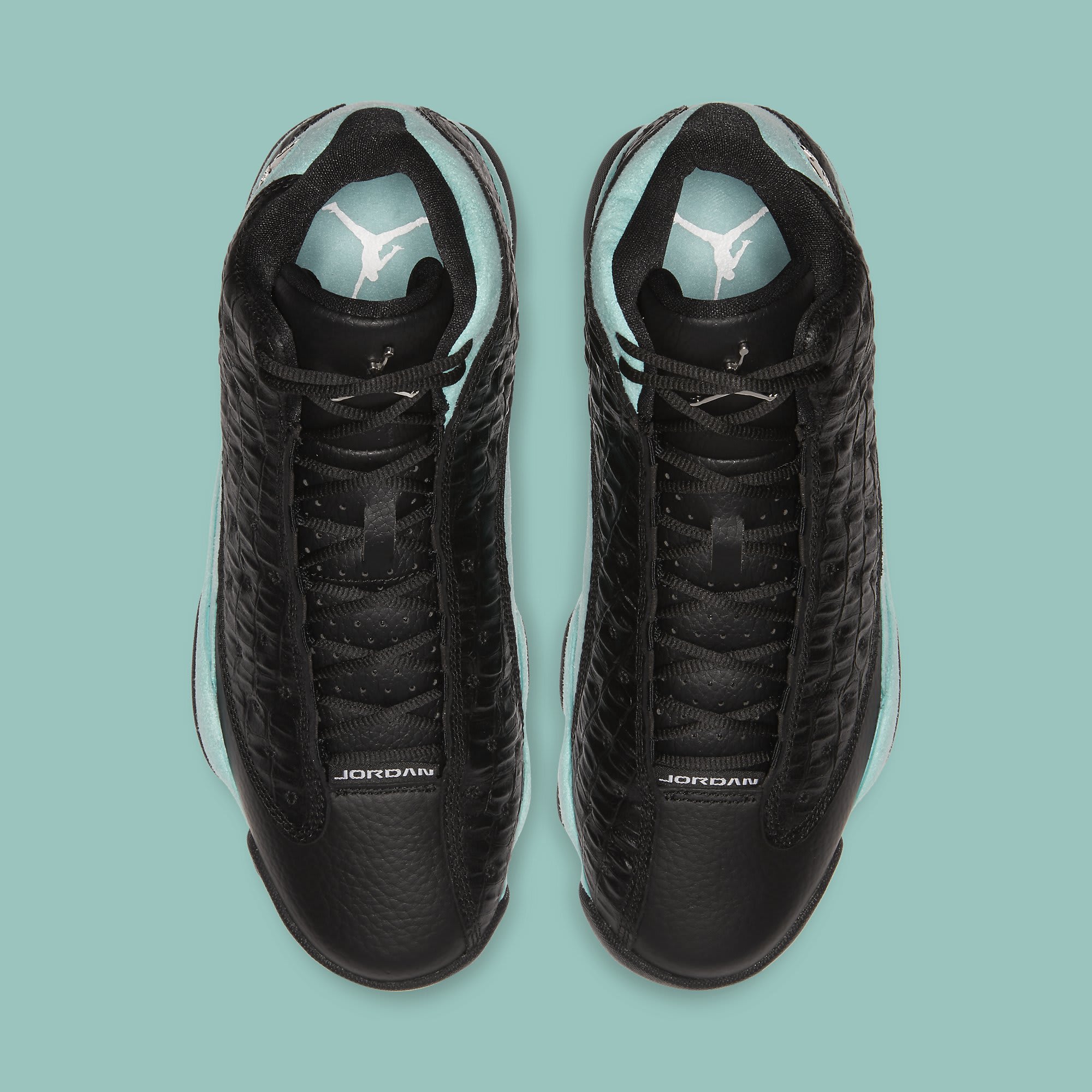 black and island green jordan 13