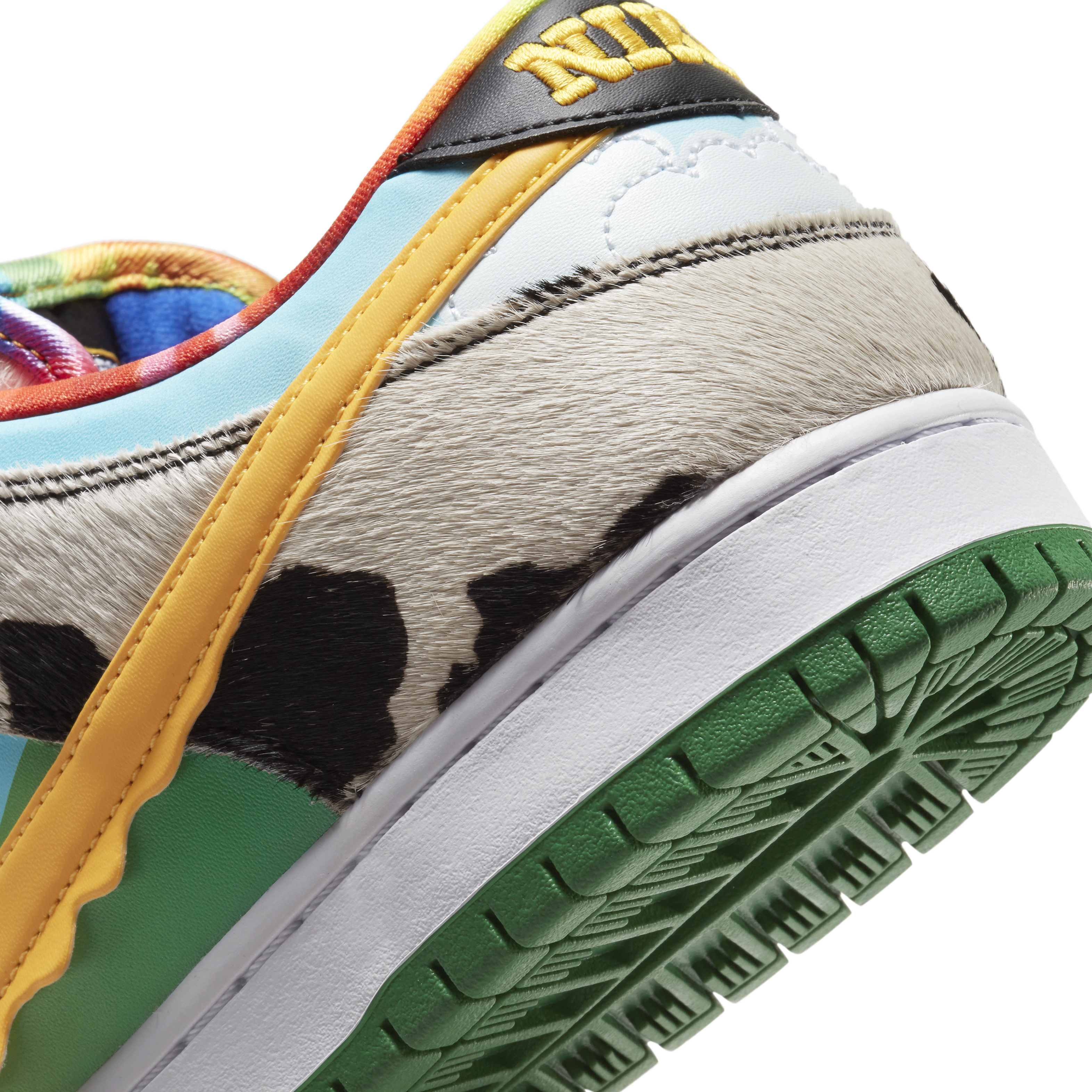 Ben and Jerry's x Nike SB Dunk Low 'Chunky Dunky' CU3244-100 (Heel Detail)