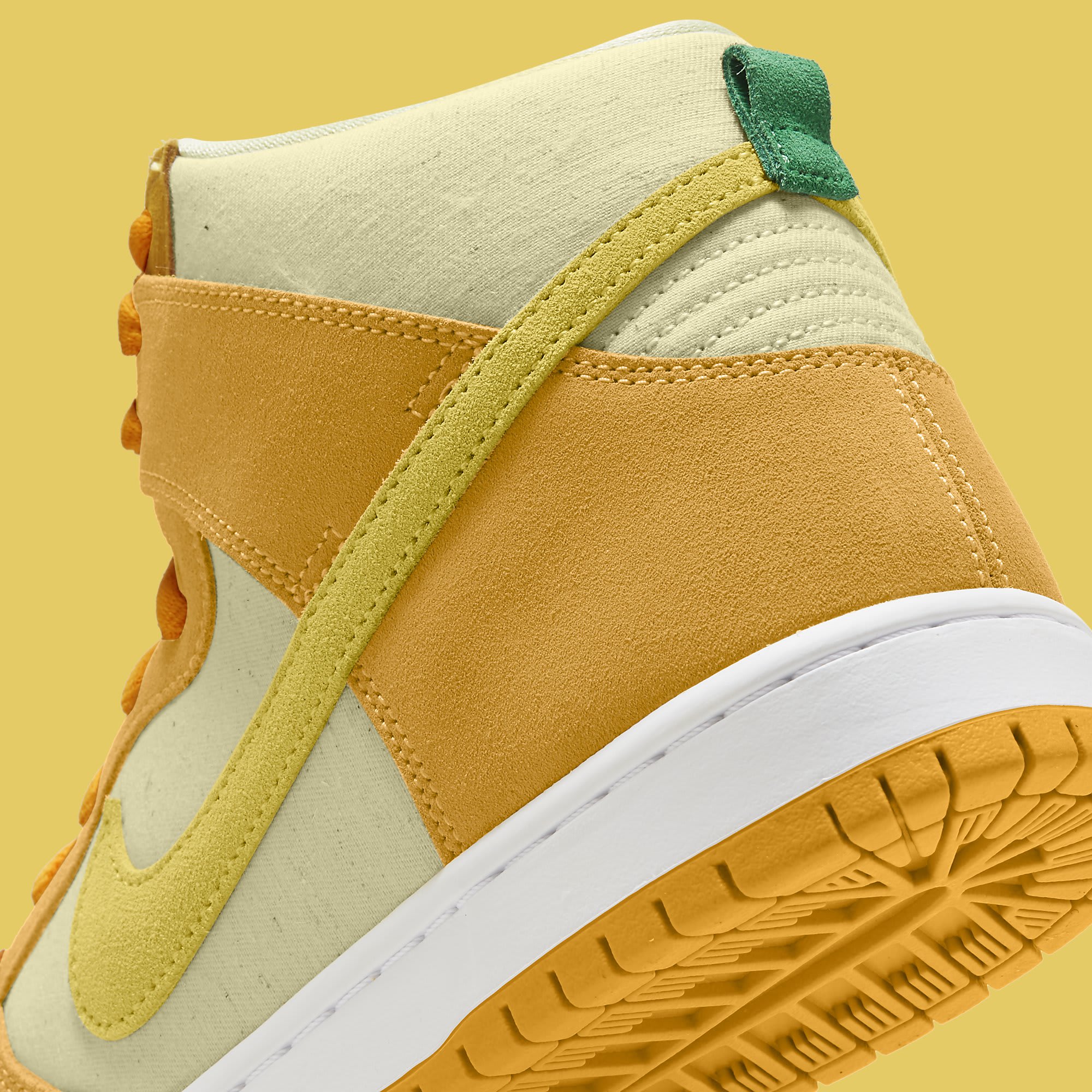 Nike SB Dunk High Pineapple DM0808-700 Heel Detail