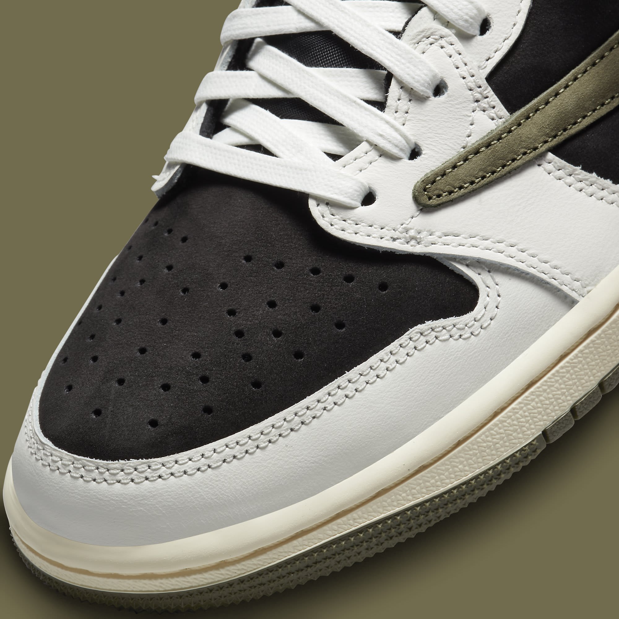 Travis Scott x Air Jordan 1 Low Women's 'Olive' Release Date