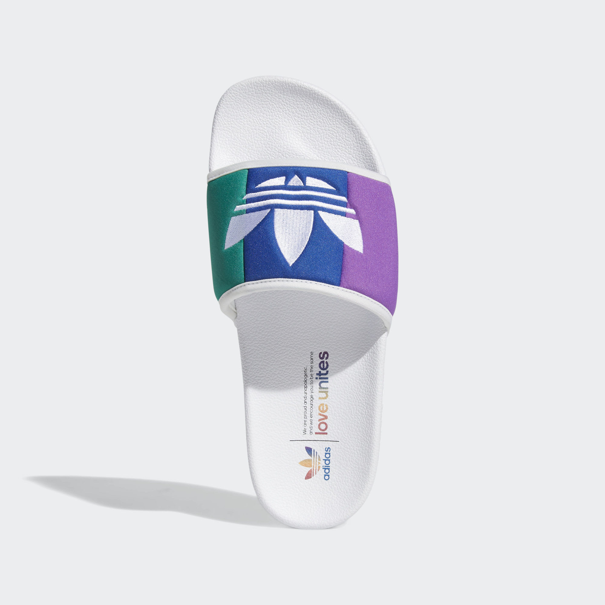 pride adidas slides