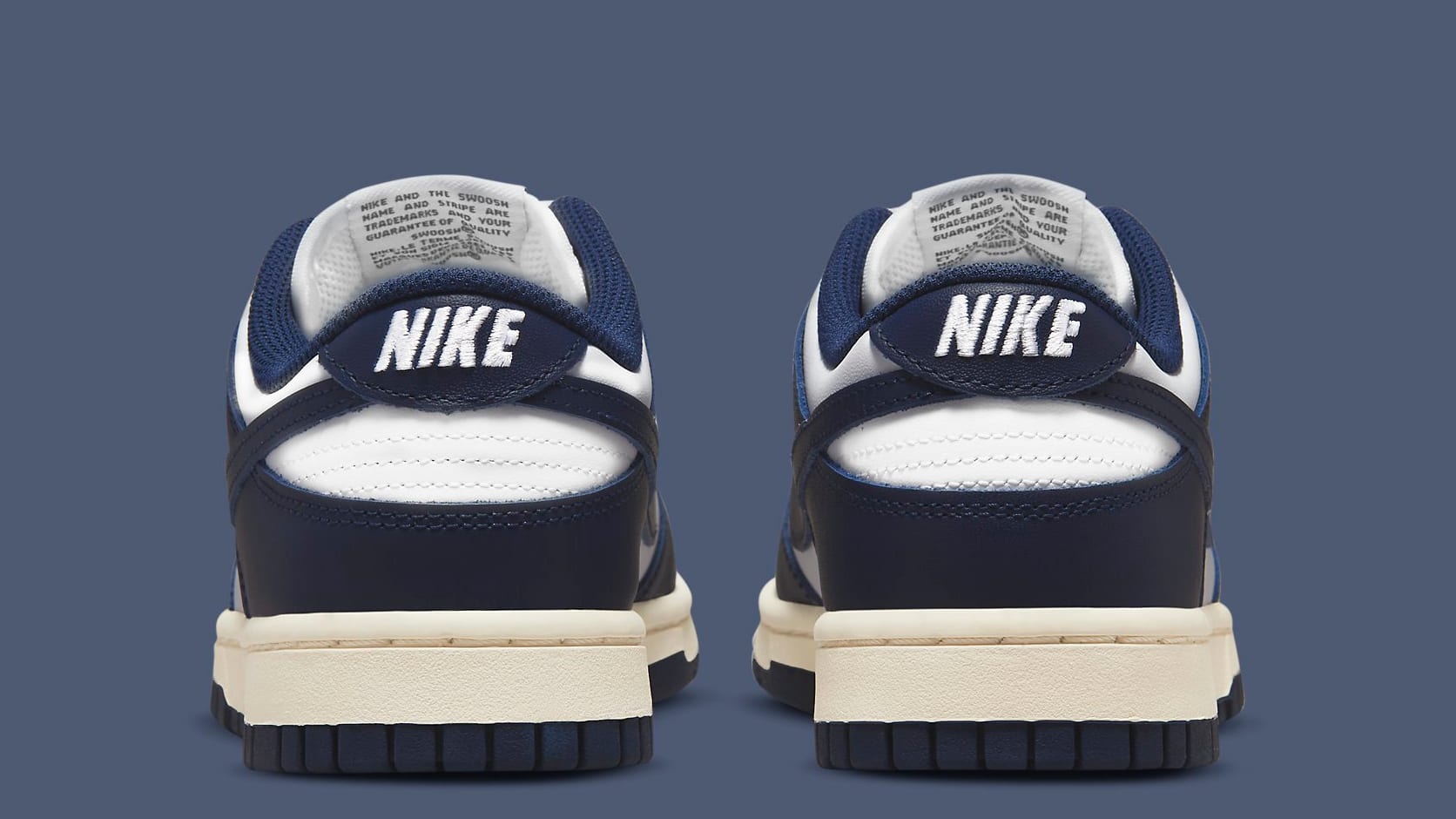 Nike Dunk Low Vintage Navy Heel