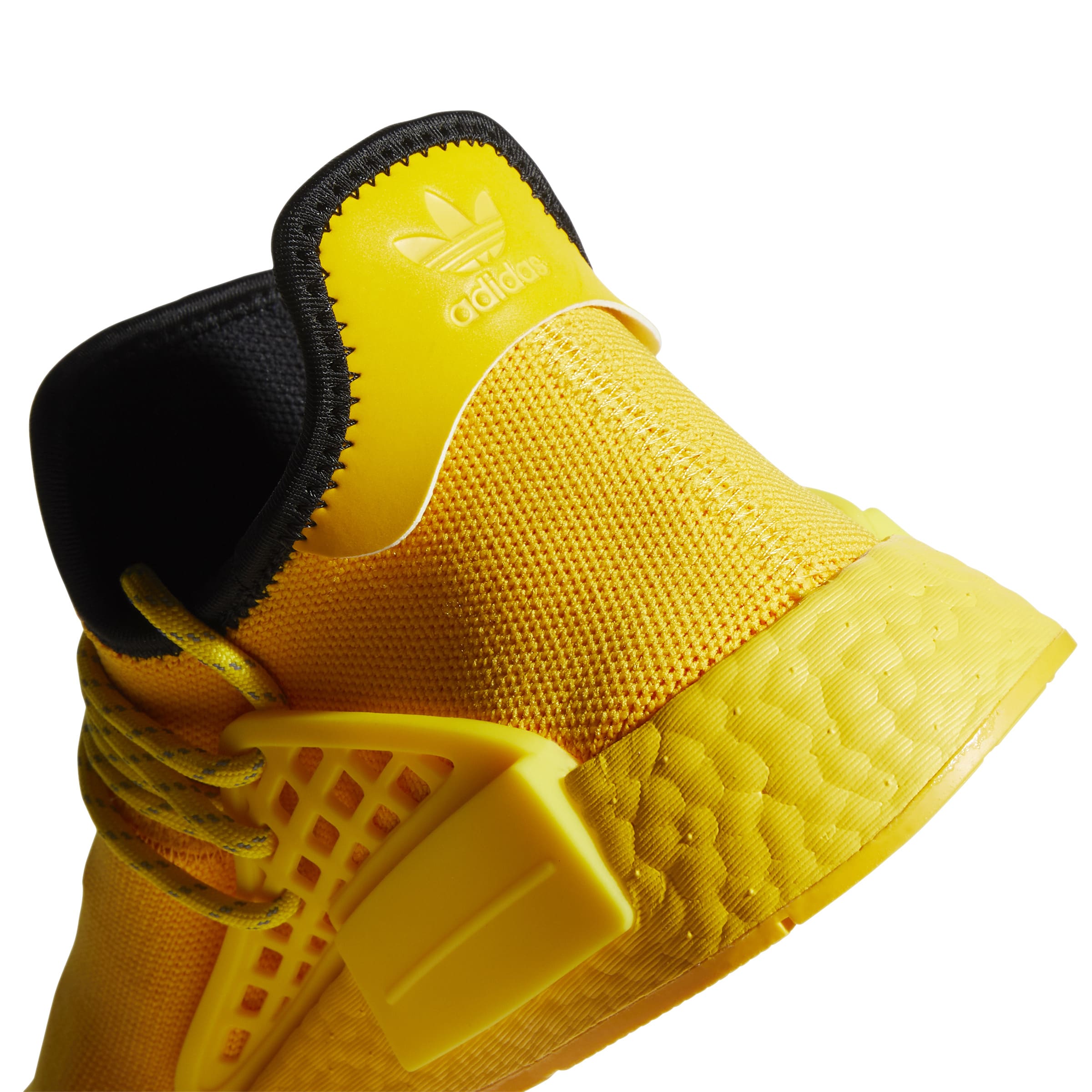 Pharrell x Adidas NMD Hu 'Yellow' GY0091 Heel