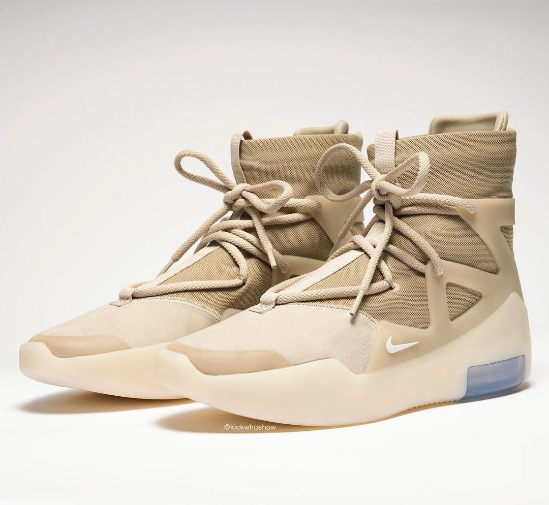 fear of god x nike basketball jacket light cream