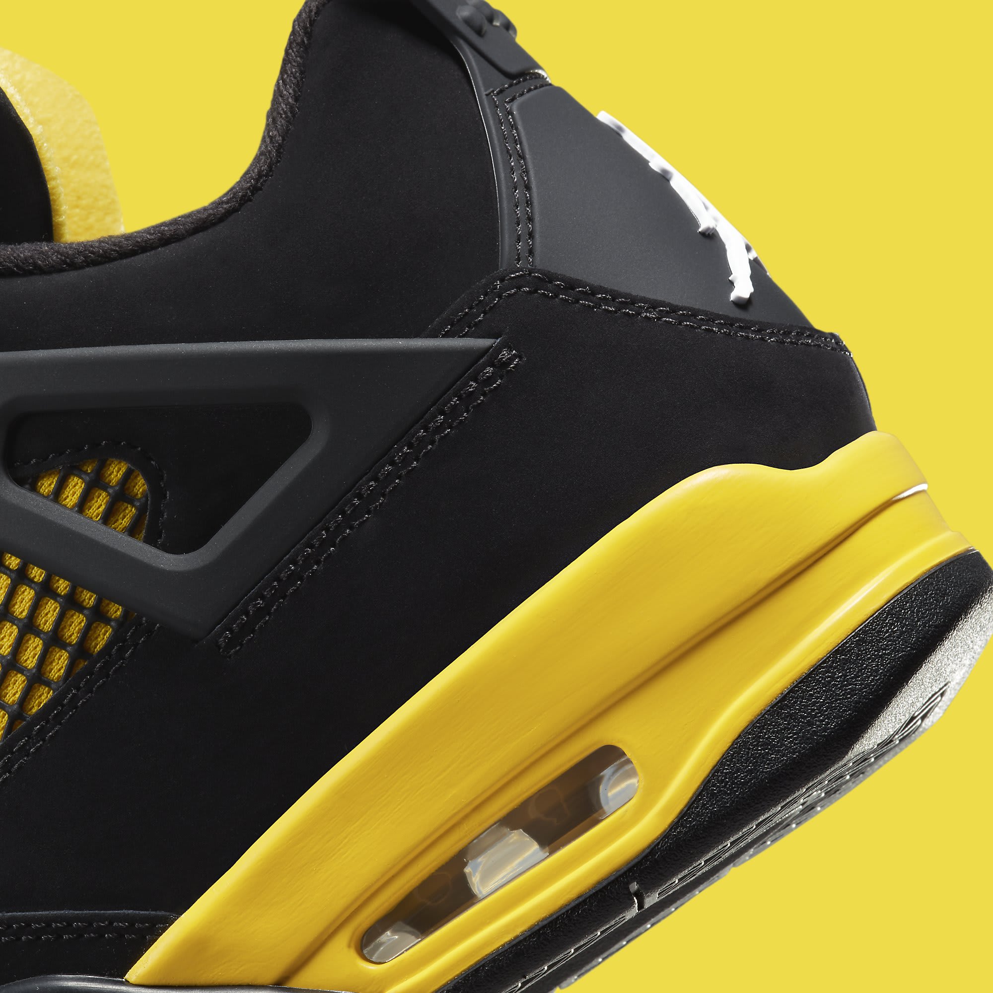 Air Jordan 4 Iv Thunder Dh6927 017 Heel Detail