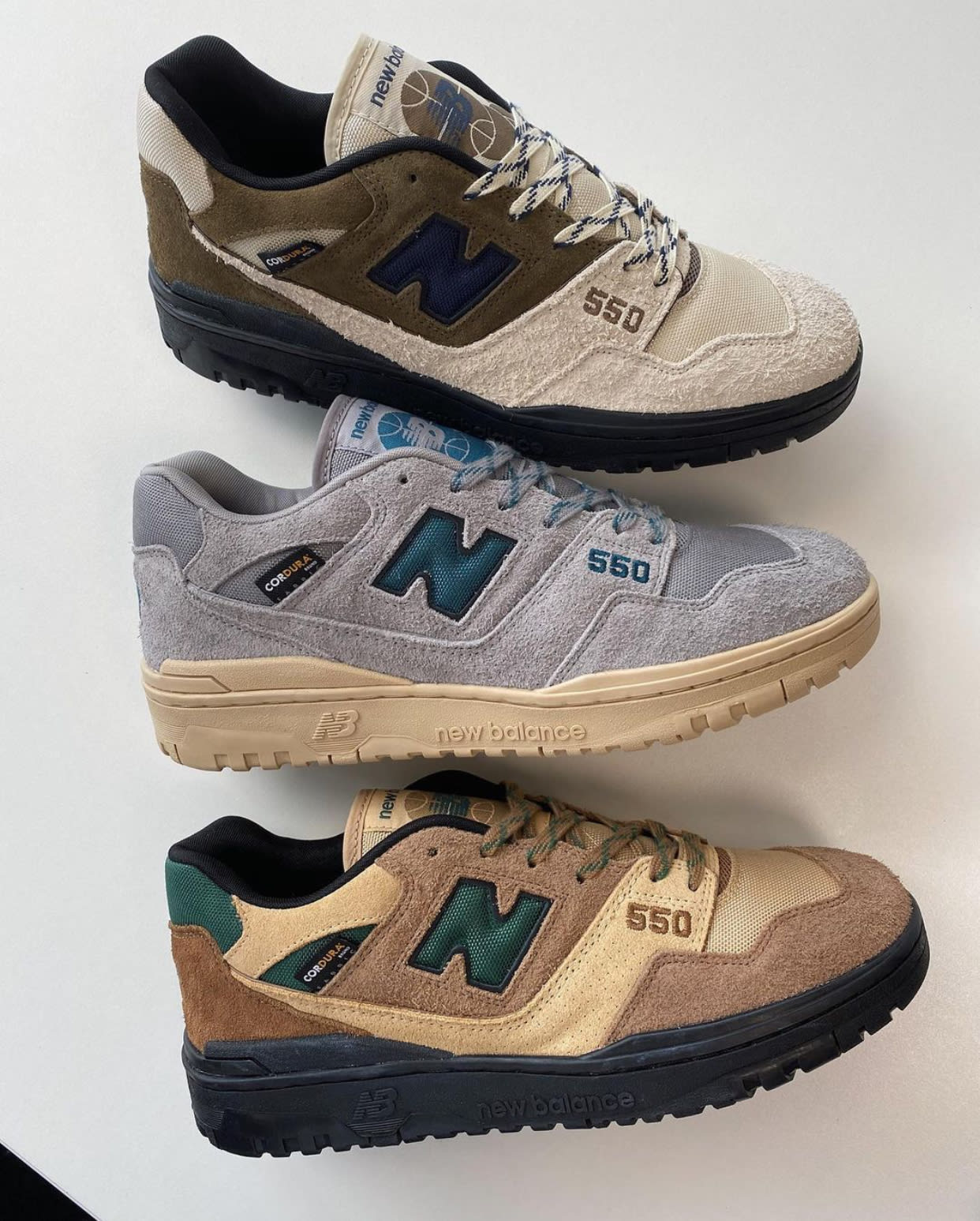 new balance 550 beige brown