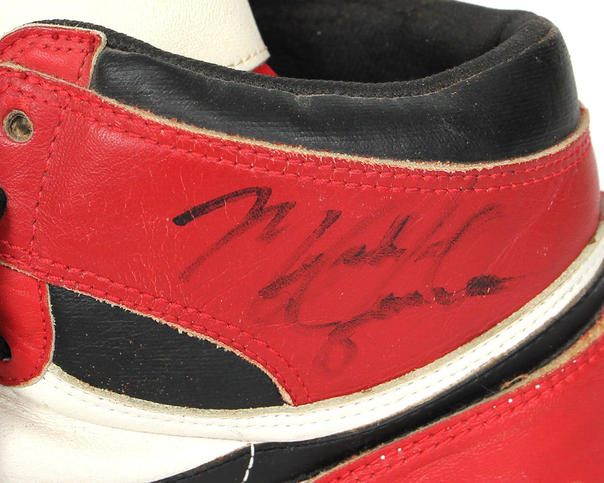 Michael Jordan's Air Jordan 1 High 'Chicago' Post-Injury Signed Ankle