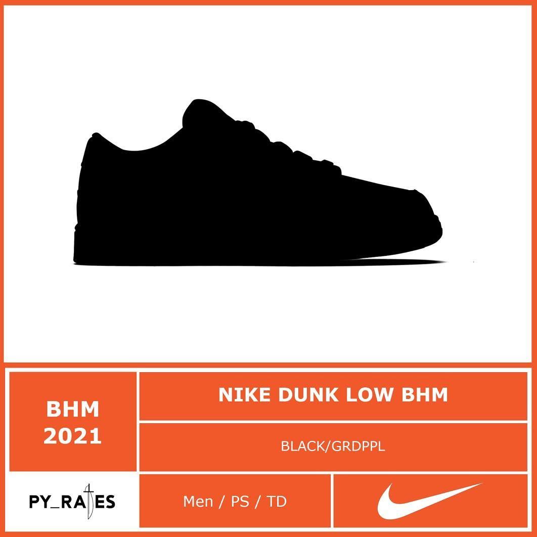 Nike Dunk Low 'BHM' 2021 Mock-up