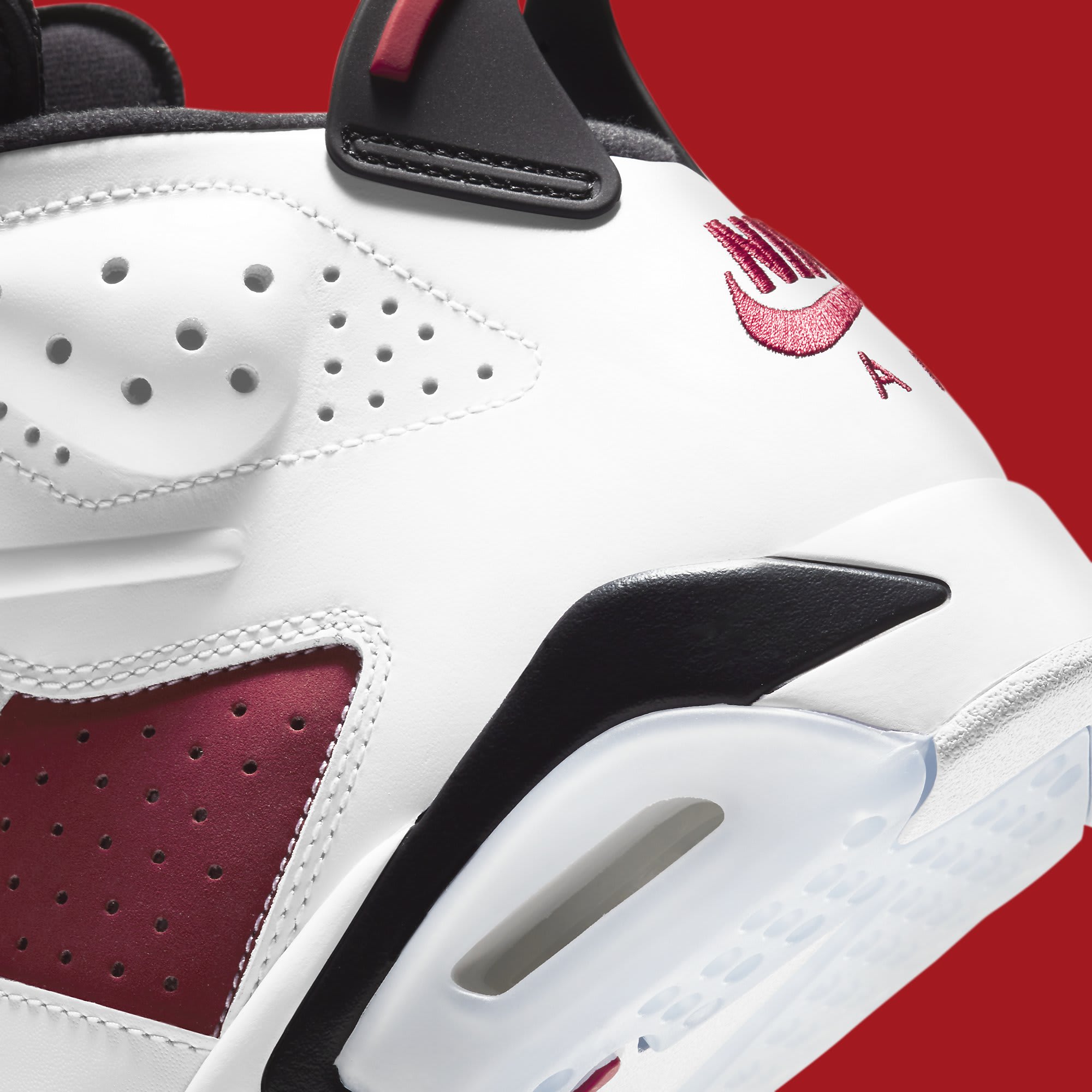 Air Jordan 6 Retro 'Carmine' 2021 CT8529-106 Heel