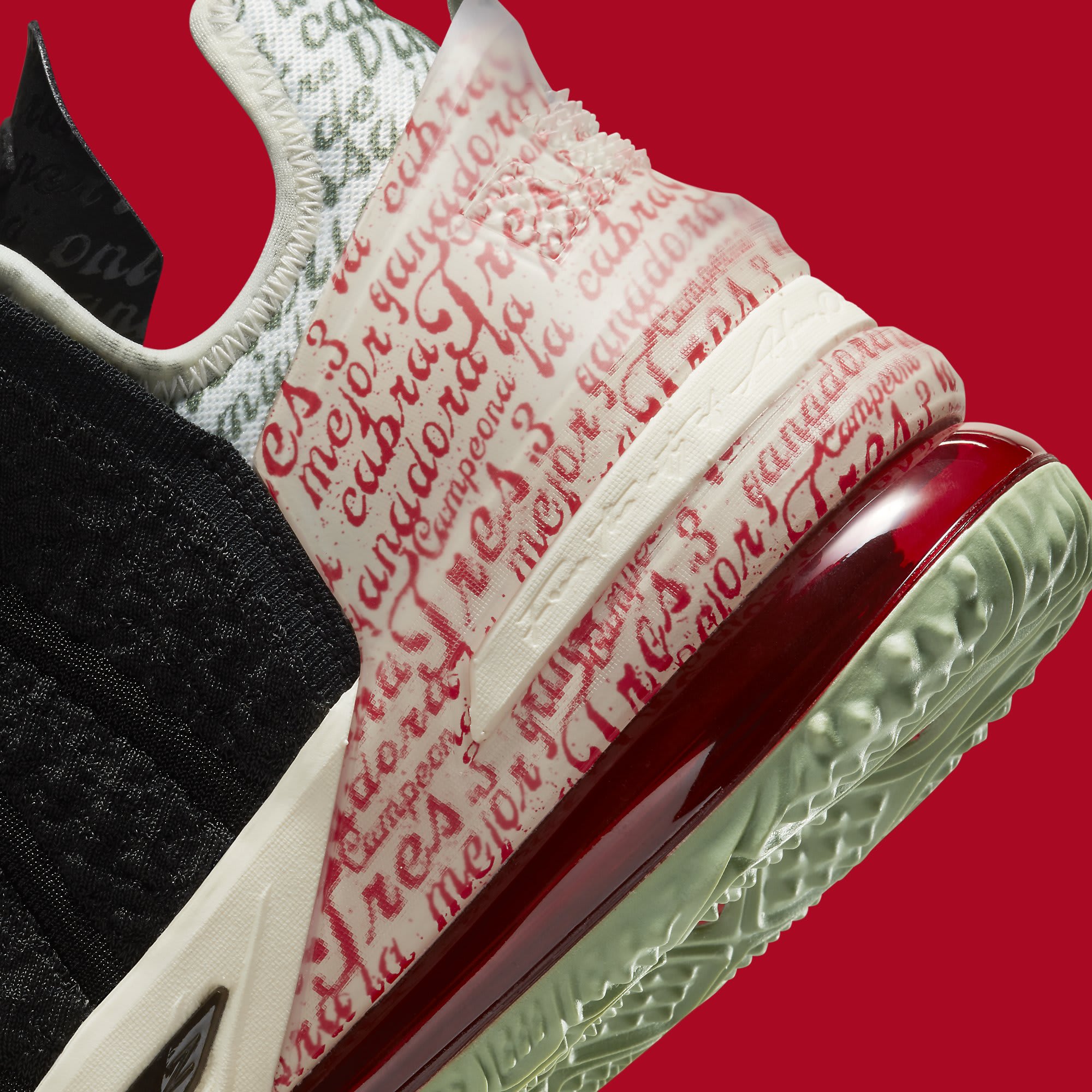 Nike LeBron 18 GOAT Diana Taurasi La Cabra Release Date CQ9283-008 Heel Detail