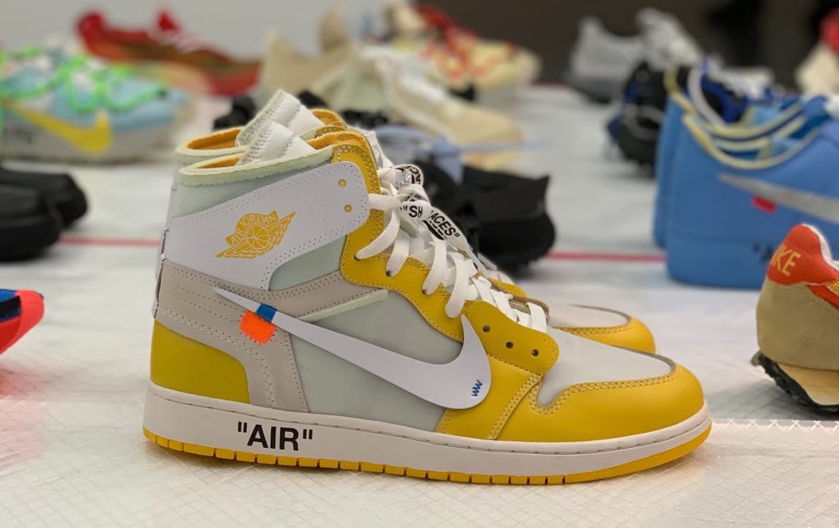 nike jordan one off white