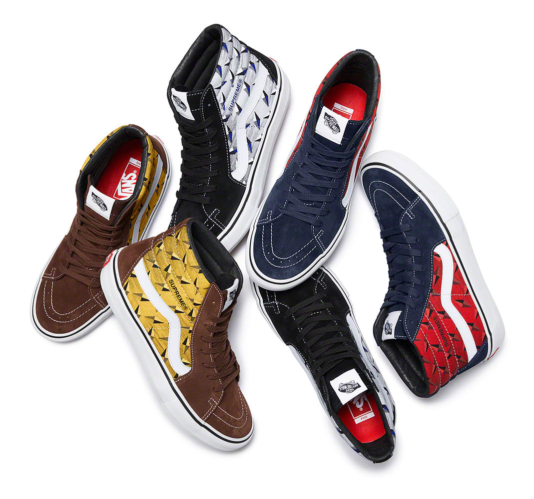 Supreme x Vans Sk8-Hi Slip-On 'Diamond 