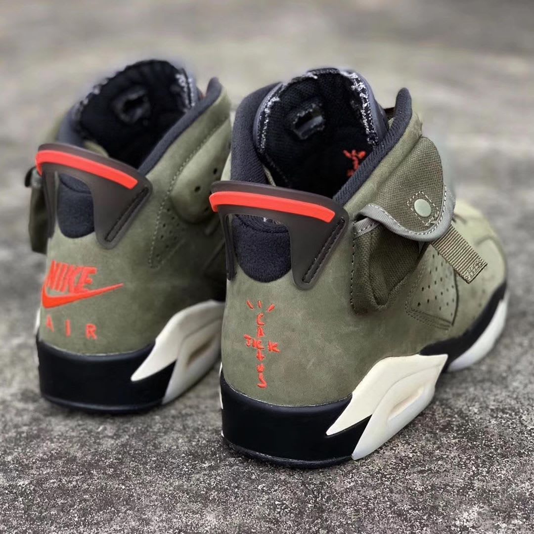 travis scott air jordan 6 shock drop