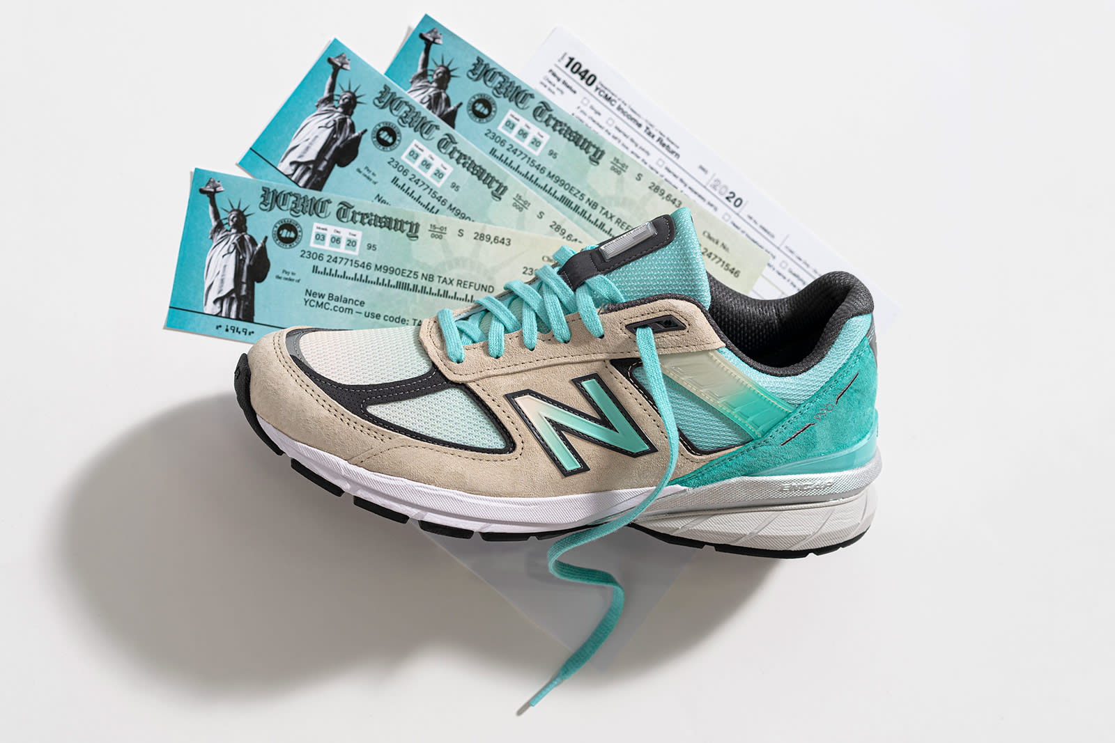 teal new balance 990