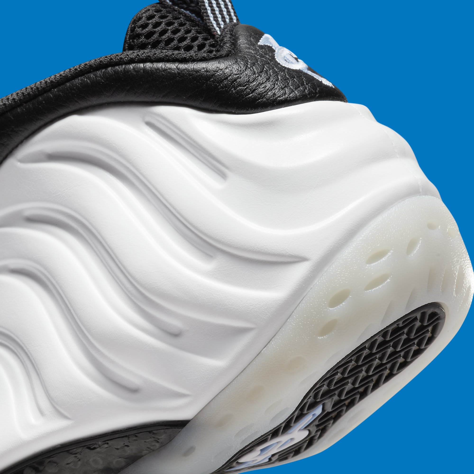 Nike Air Foamposite One White Penny Hardaway PE Release Date DV0815-100 Heel Detail